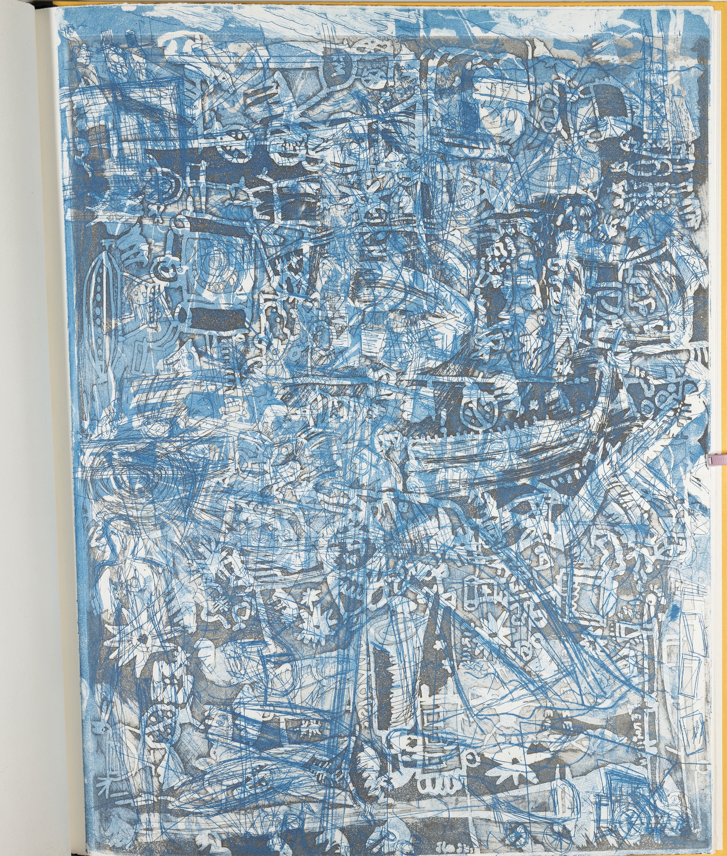 Detail l: Georg Baselitz, geb. 1938, Radierung aus der Folge: Bäume, 1974, handsign. und num. 4/30, ca. 30x24cm