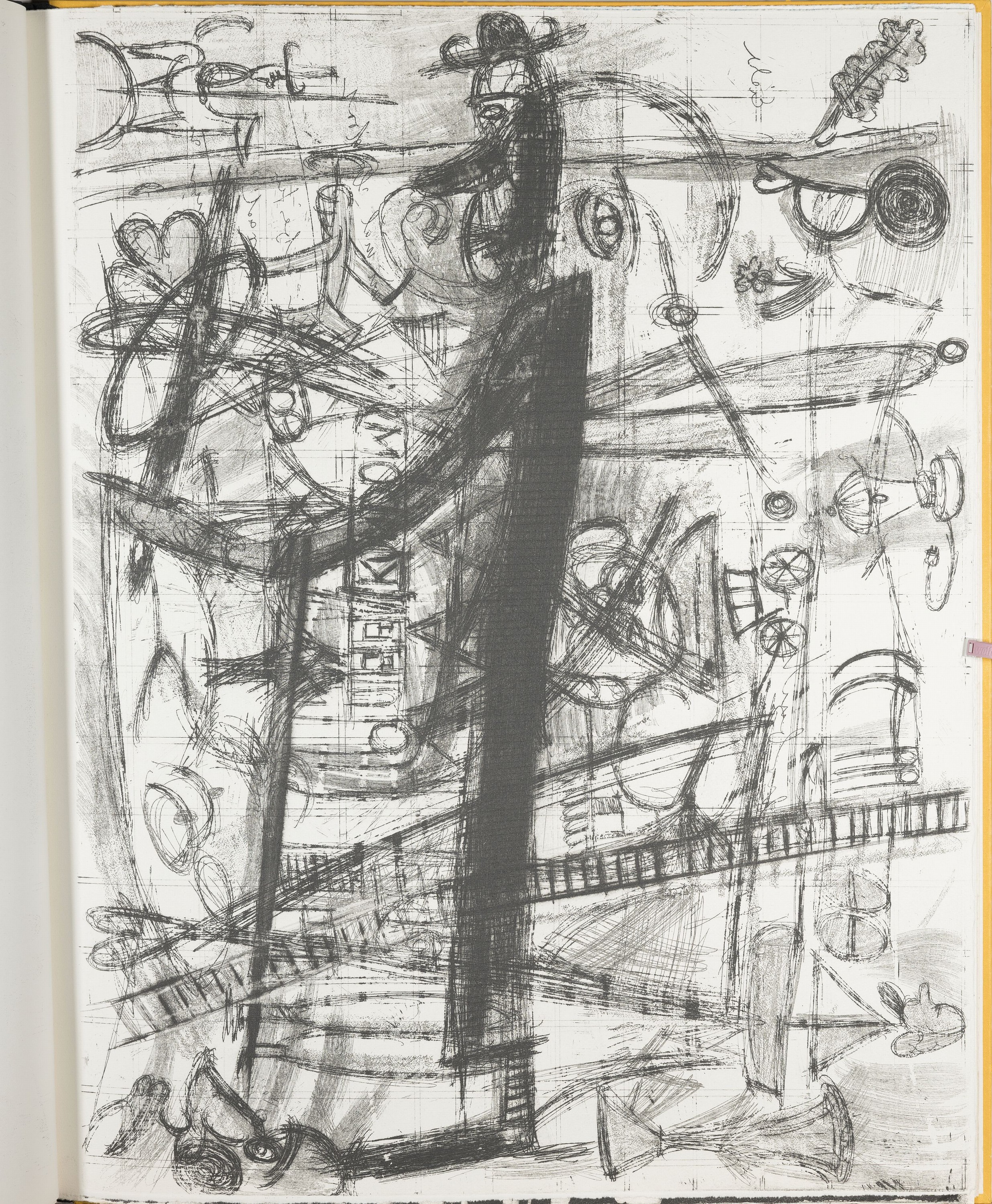 Detail m: Georg Baselitz, geb. 1938, Radierung aus der Folge: Bäume, 1974, handsign. und num. 4/30, ca. 30x24cm