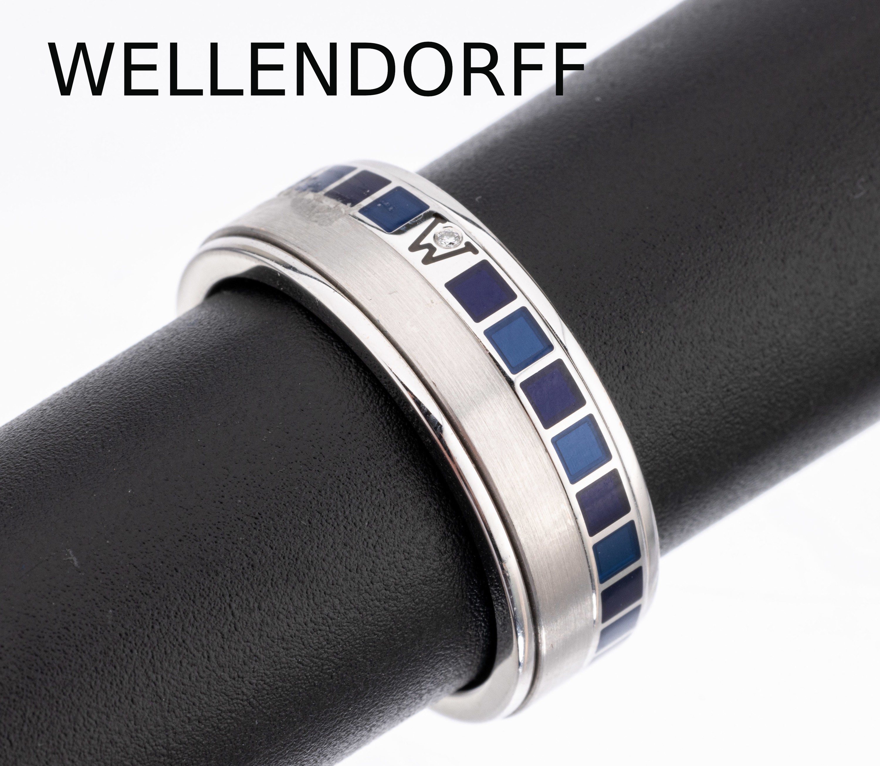 18 kt Gold WELLENDORFF Herrenring 3-752, Jubiläumsring 2023, WG/RG 750/000, limit. auf 130 Stück, anläßlich des 130-jährigen Firmenjubiläums, ...