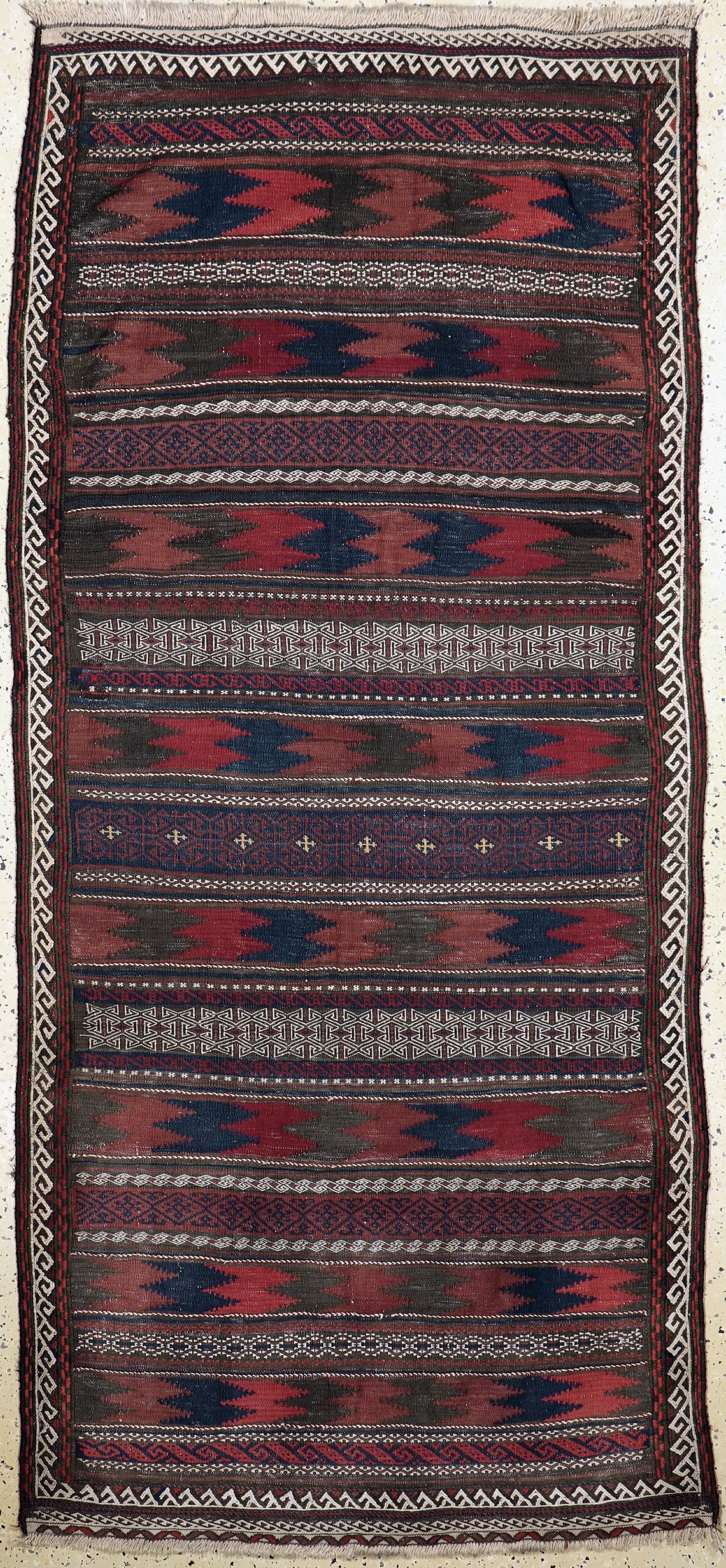 Belutsch Sumakh antik, Persien, um 1900, Wolle auf Wolle, ca. 234 x 108 cm, EHZ: 2