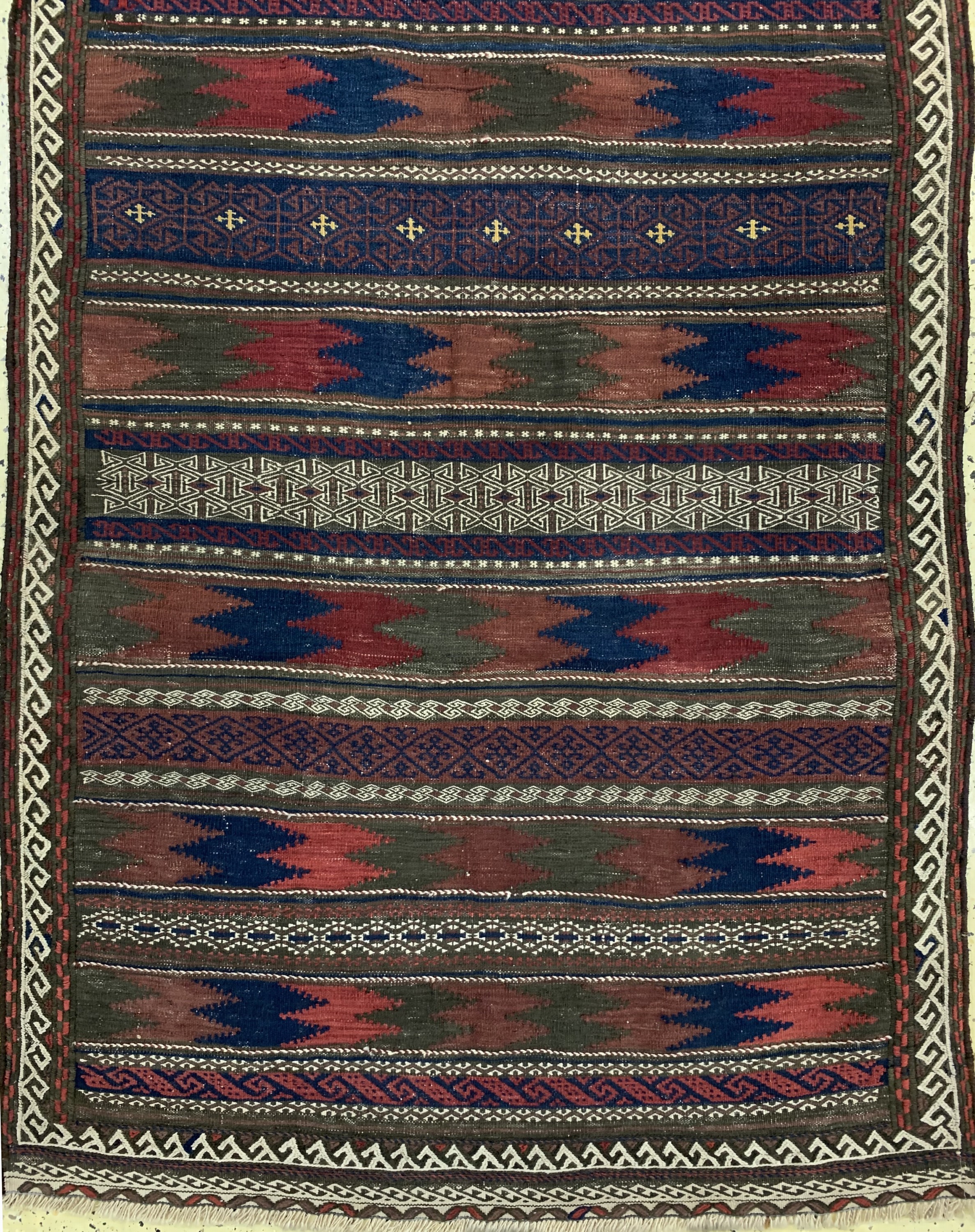Detail b: Belutsch Sumakh antik, Persien, um 1900, Wolle auf Wolle, ca. 234 x 108 cm, EHZ: 2