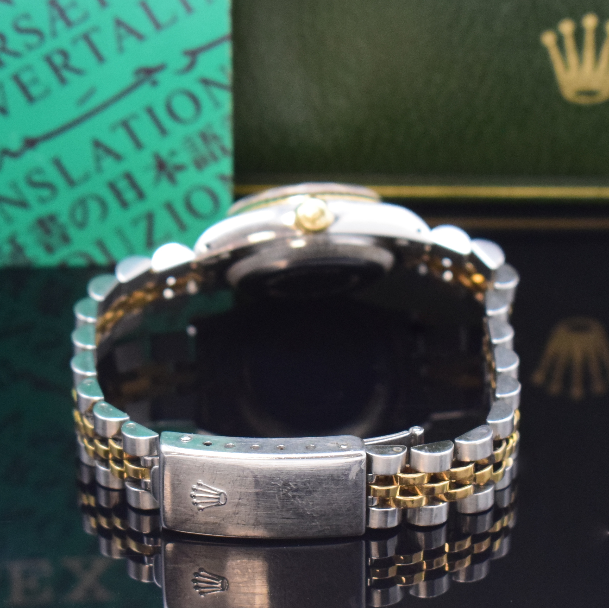 Detail b: ROLEX Oyster Perpetual Datejust Damenarmbanduhr Referenz 69173, Schweiz um 1986, Automatik, Chronometer der Superlative in Edelstahl/Gold kombiniert ...