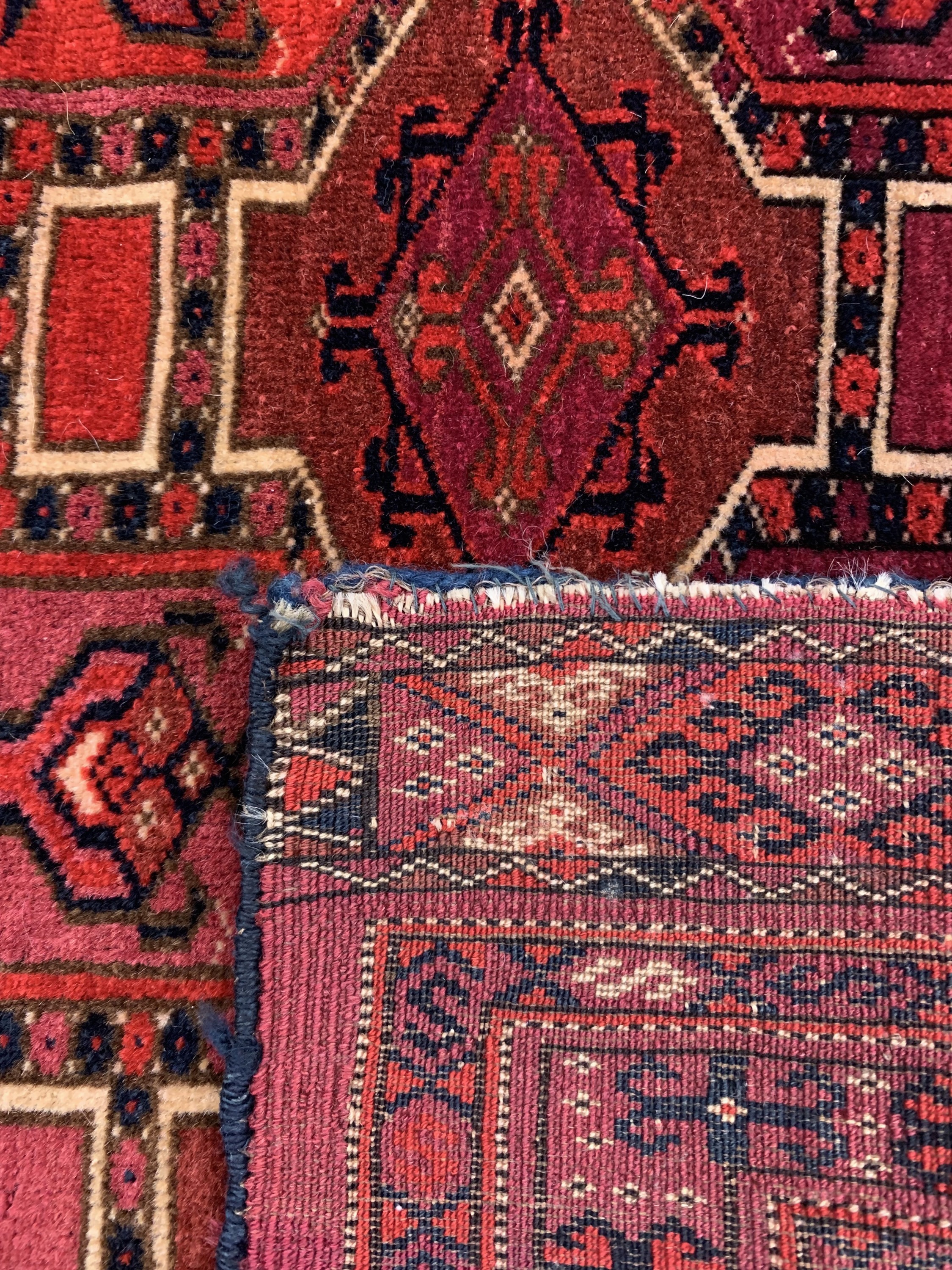 Detail f: 2 Lots Tekke Torba, Turkmenistan, 19.Jhd, Wolle auf Wolle, ca. 126 x 50 cm, EHZ: 3-4