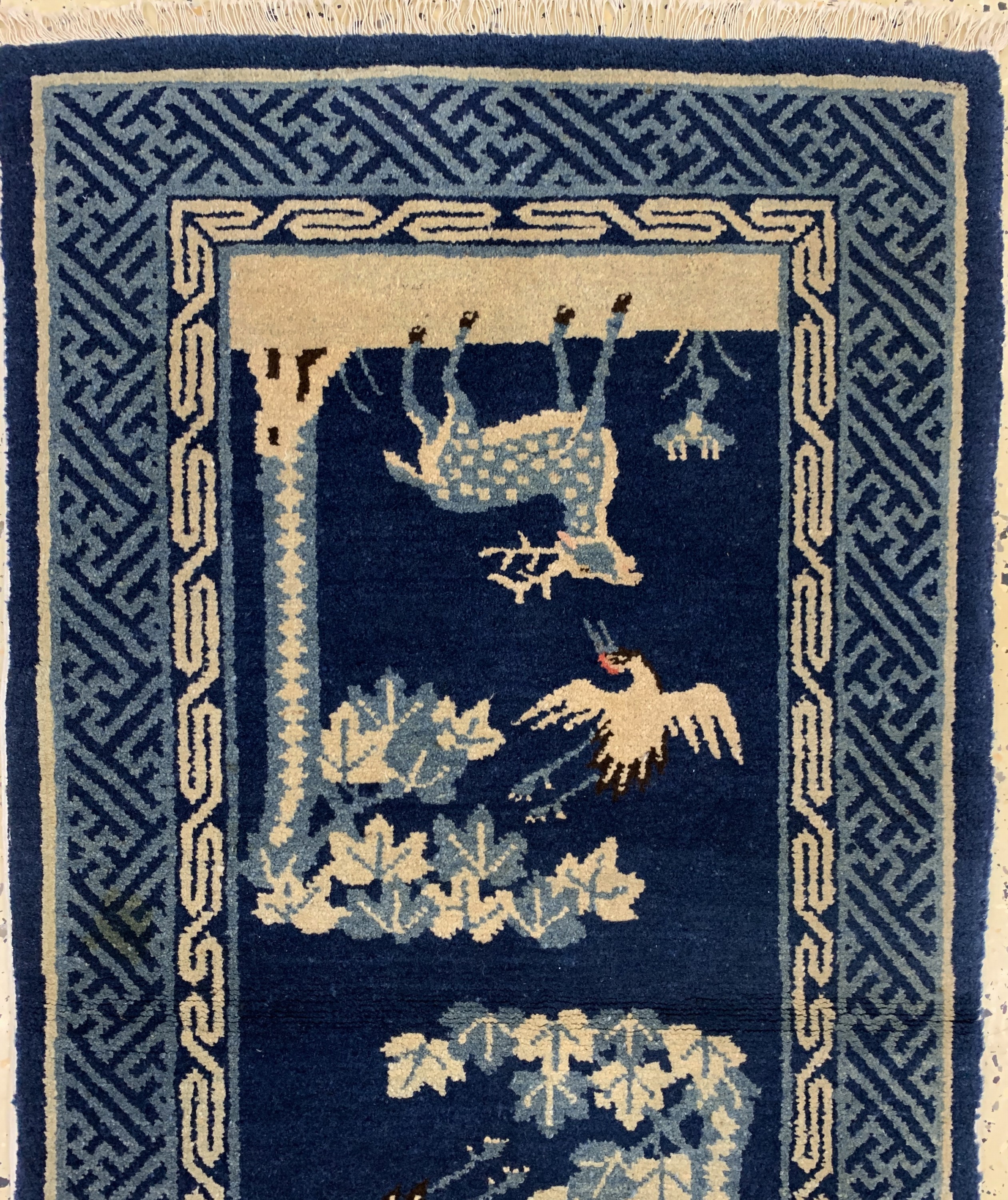 Detail b: Pao Tow antik, China, um 1900, Wolle auf Baumwolle, ca. 130 x 66 cm, EHZ: 2