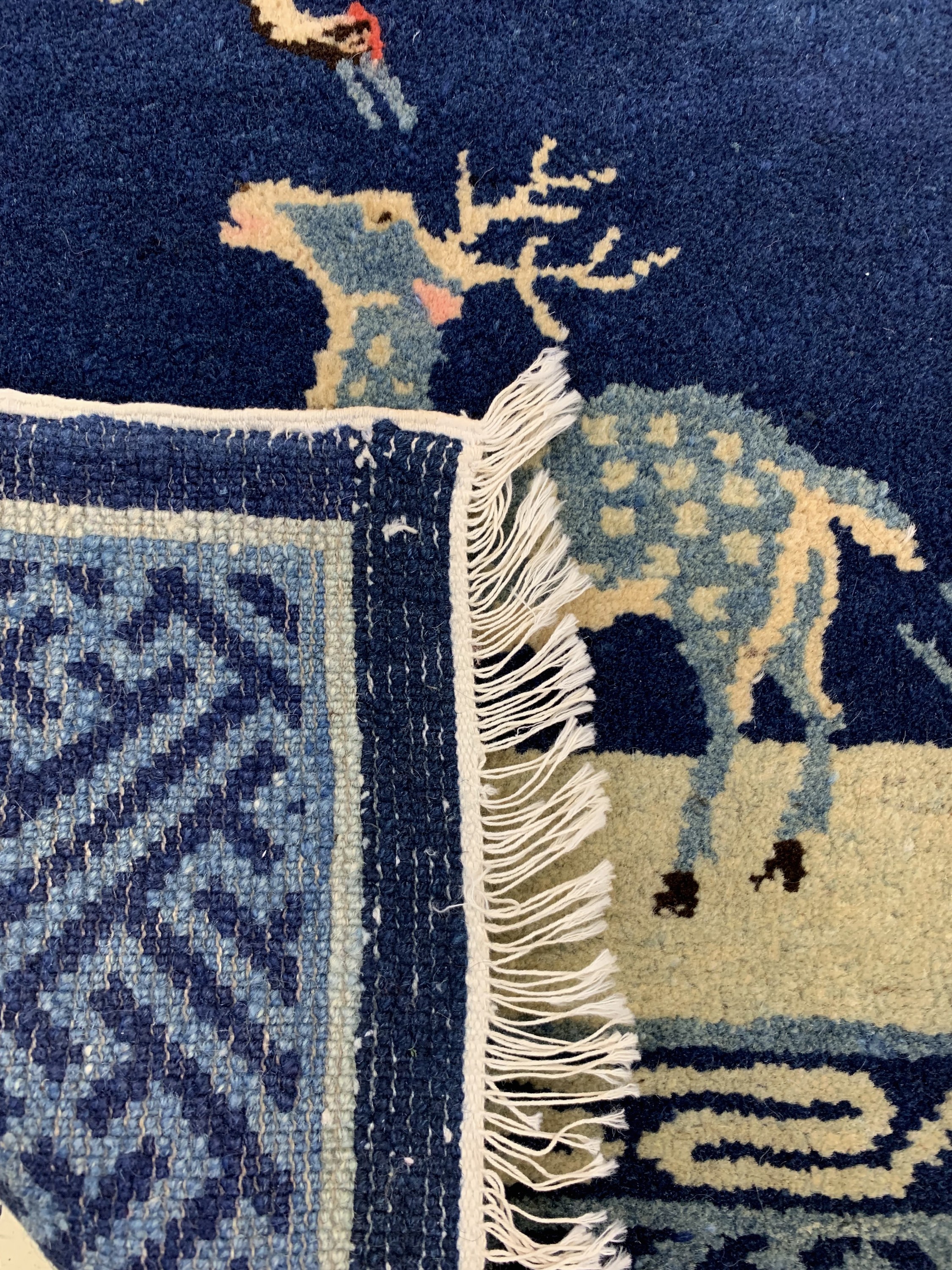 Detail c: Pao Tow antik, China, um 1900, Wolle auf Baumwolle, ca. 130 x 66 cm, EHZ: 2