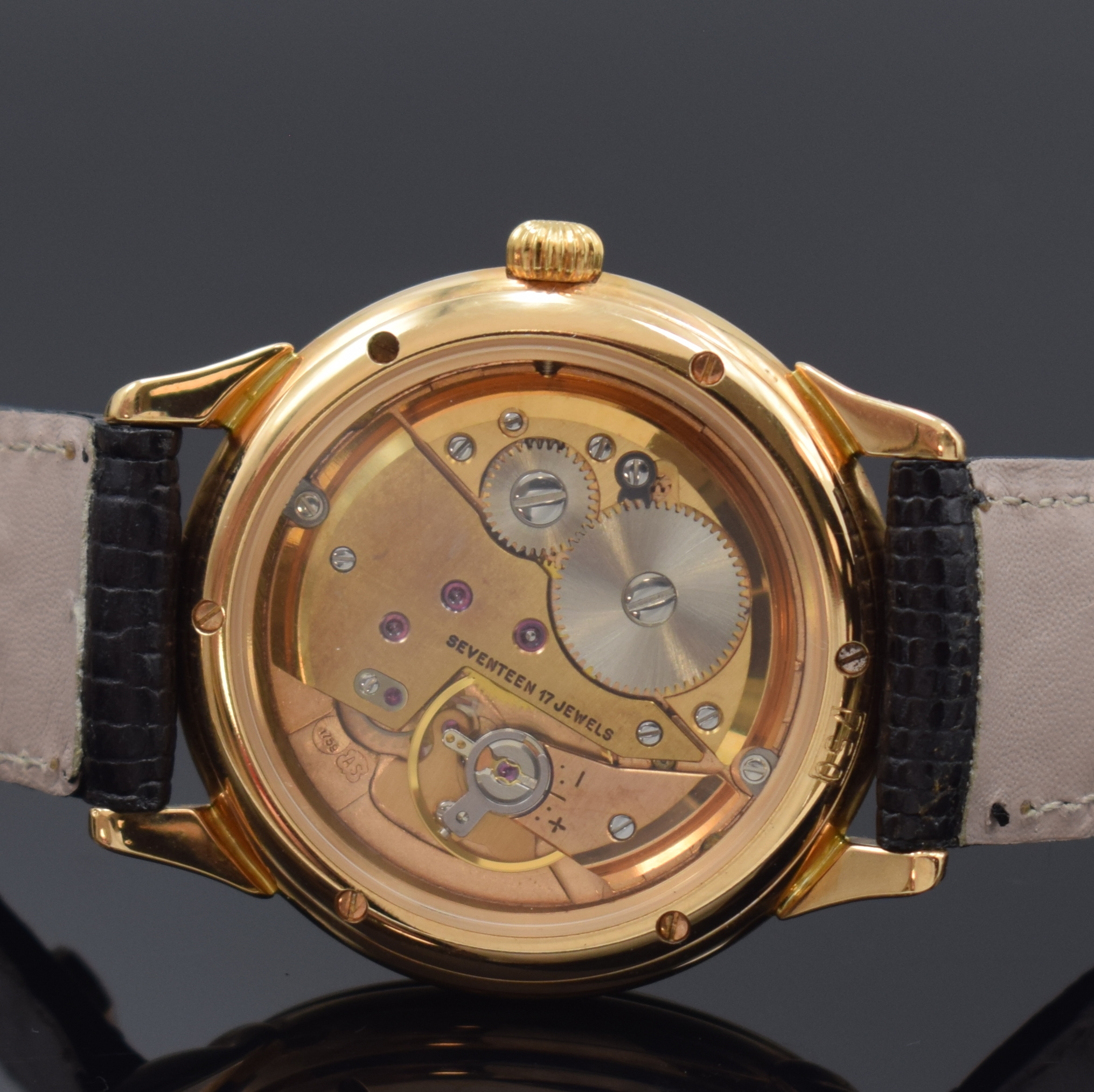 Detail c: Konvolut 3 Armbanduhren, alle Handaufzug, alle Schweiz 1990er Jahre, 1.)x Jean Marcel in RG 750/000, beids. vergl., Boden 6-fach verschr., orig. ...