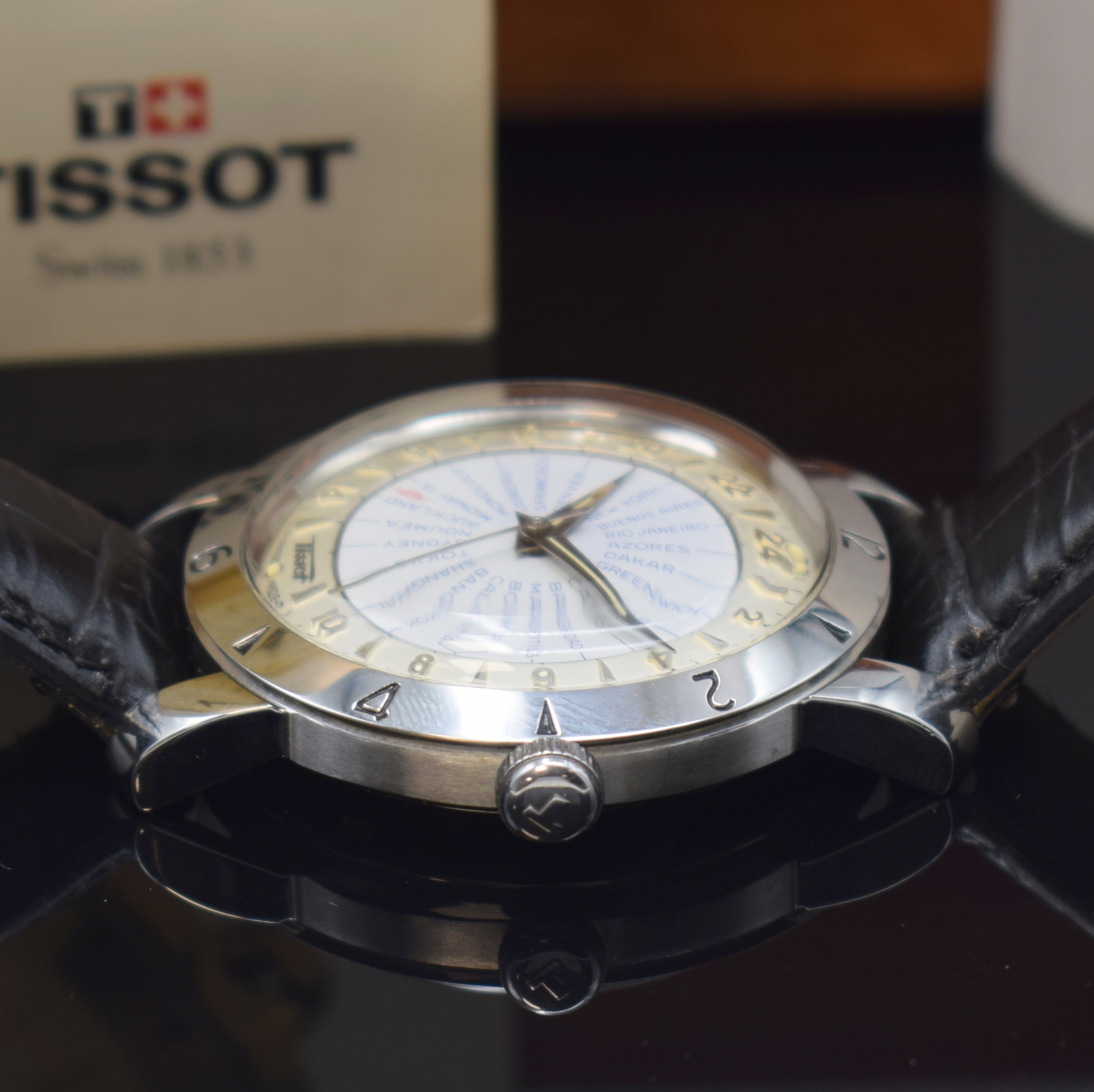 Detail c: TISSOT Navigator auf 1800 Stück limitierte Herrenarmbanduhr, Automatik, Jbiläumsausgabe in Stahl, Boden verschr., Serie A, Zifferblatt im Zentrum ...