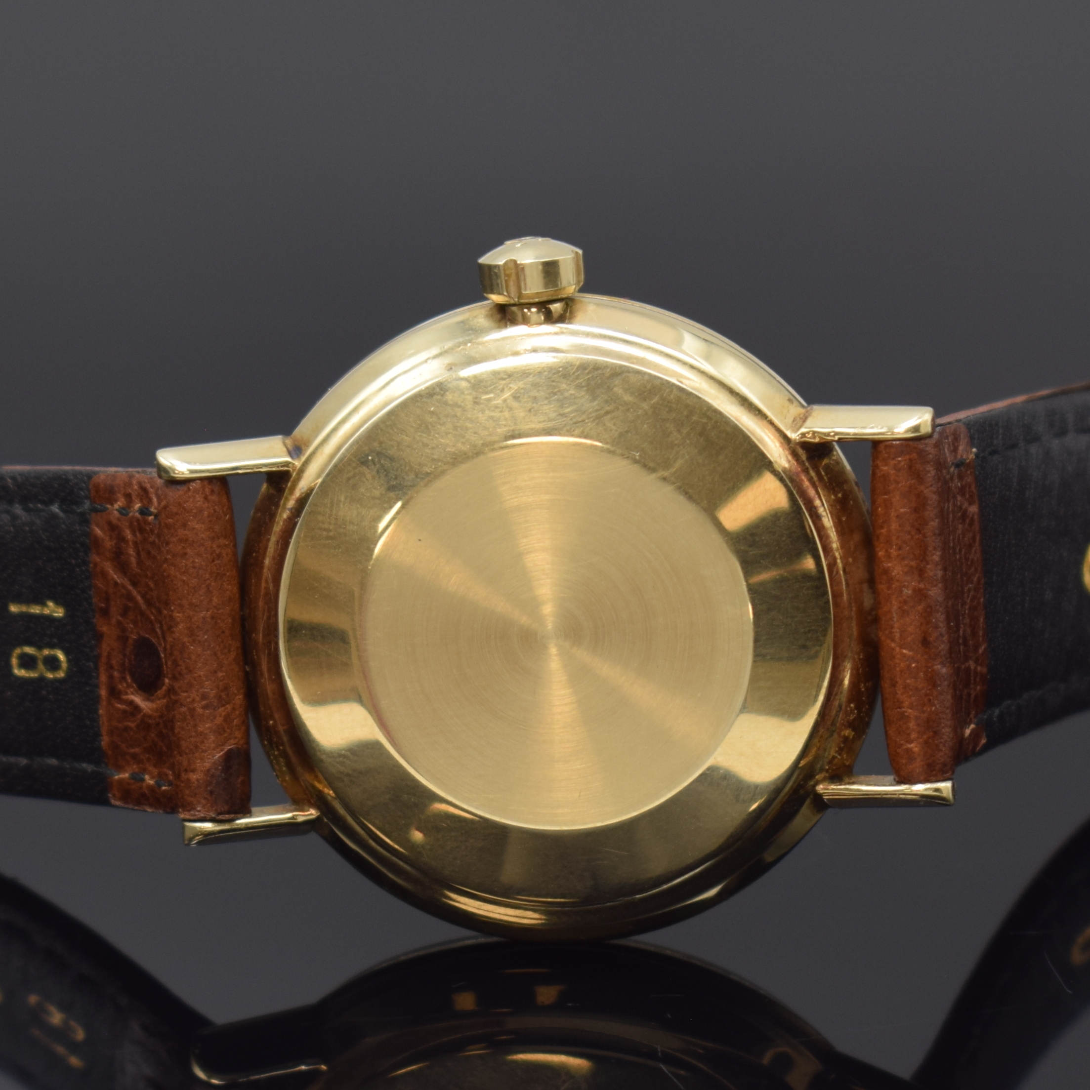 Detail c: OMEGA Herrenarmbanduhr Seamaster De Ville, Automatik, Schweiz um 1969, verg. Einschalengeh., Glasrand aufgedr., gold. orig. Zifferblatt m. aufges. ...
