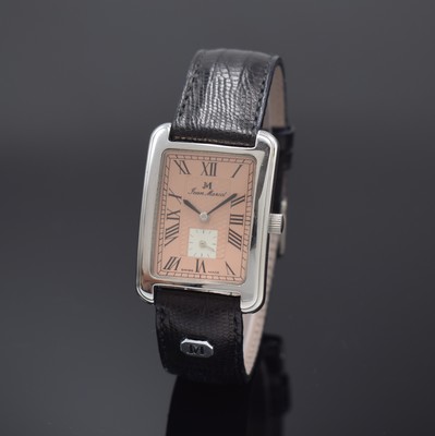 Image JEAN MARCEL rectangular wristwatch in steel, Switzerland around 1990, manual winding, on ...