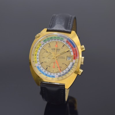 Image WAKMANN nahezu neuwertiger Armbandchronograph Referenz 9804, Schweiz um 1975, Automatik, ...