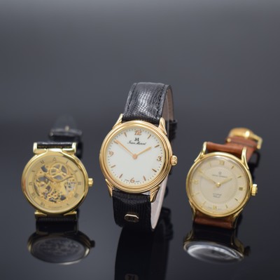 Image Konvolut 3 wristwatches, all manual winding, all Switzerland 1990`s, 1.)x Jean Marcel in ...