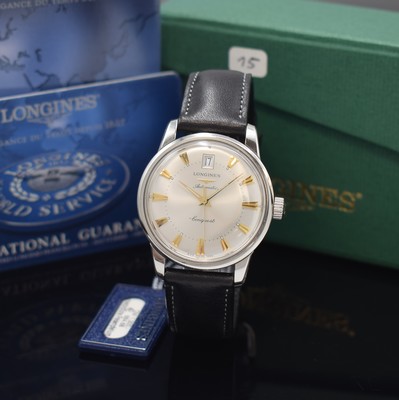 Image LONGINES Conquest gents wristwatch reference L1.611.4, self winding, stainless steel case ...