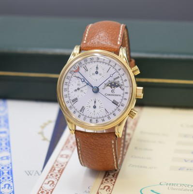 Image CHRONOSWISS chronograph with moon phase and date reference CH77951EM, Switzerland around ...