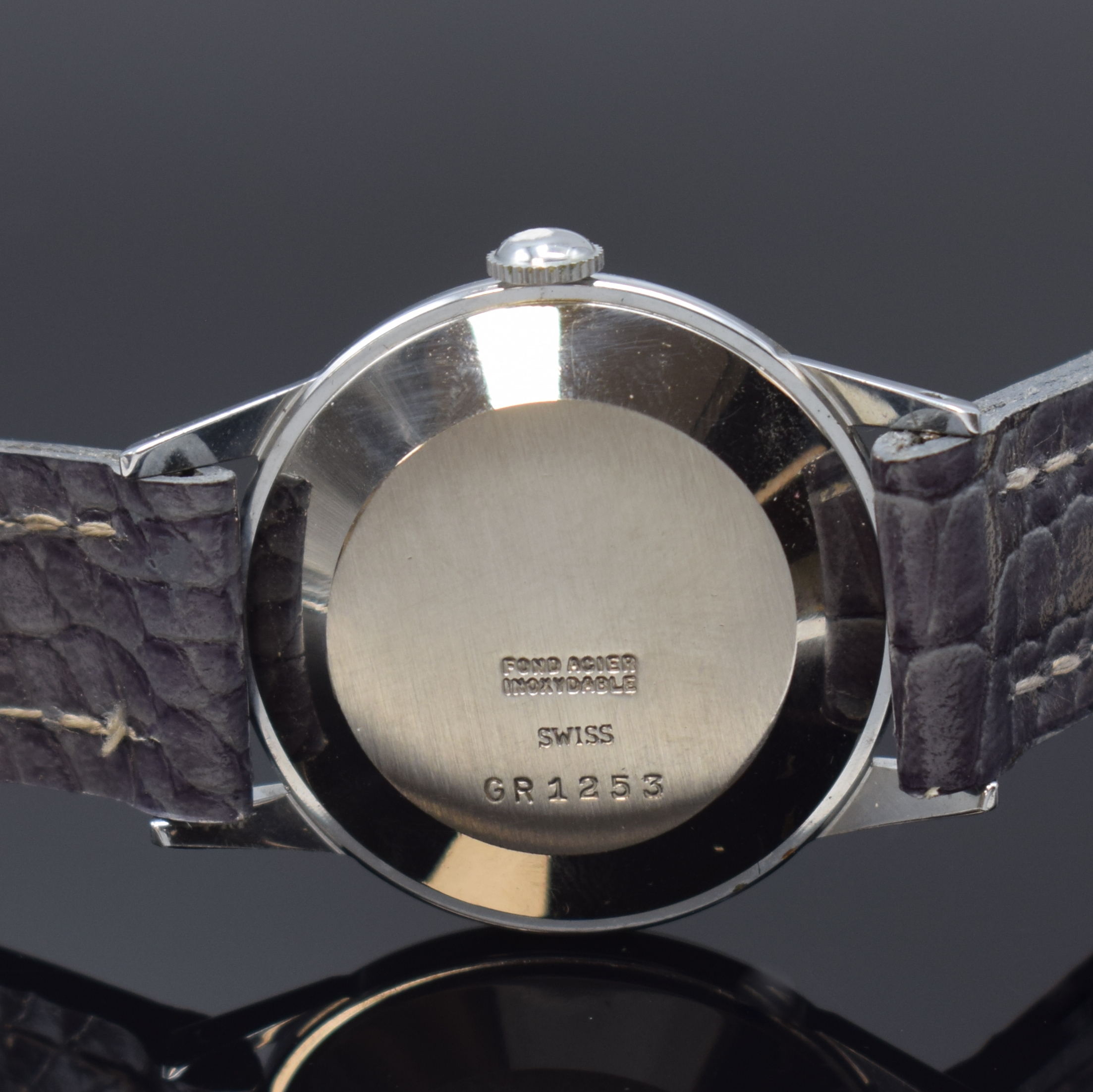 Detail e: Konvolut: 2 RADO Herrenarmbanduhren Referenz GR1253, Schweiz um 1949, beide Metallgeh., Edelstahlböden aufgedr., 1x hartverg., 1x hartverchr., ...