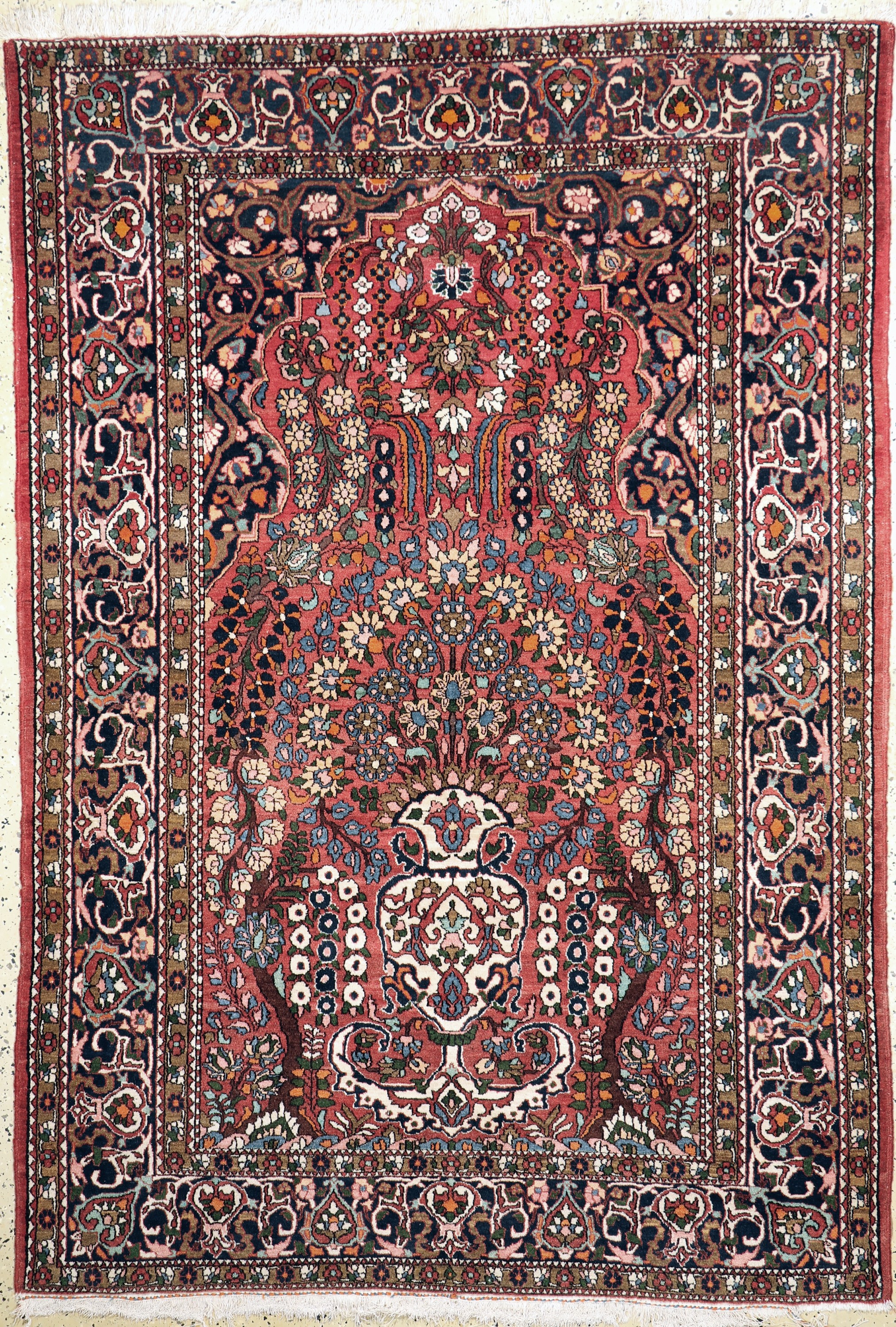 Bachtiar alt, Persien, Anfang 20.Jhd, Wolleauf Baumwolle, ca. 214 x 150 cm, EHZ: 2