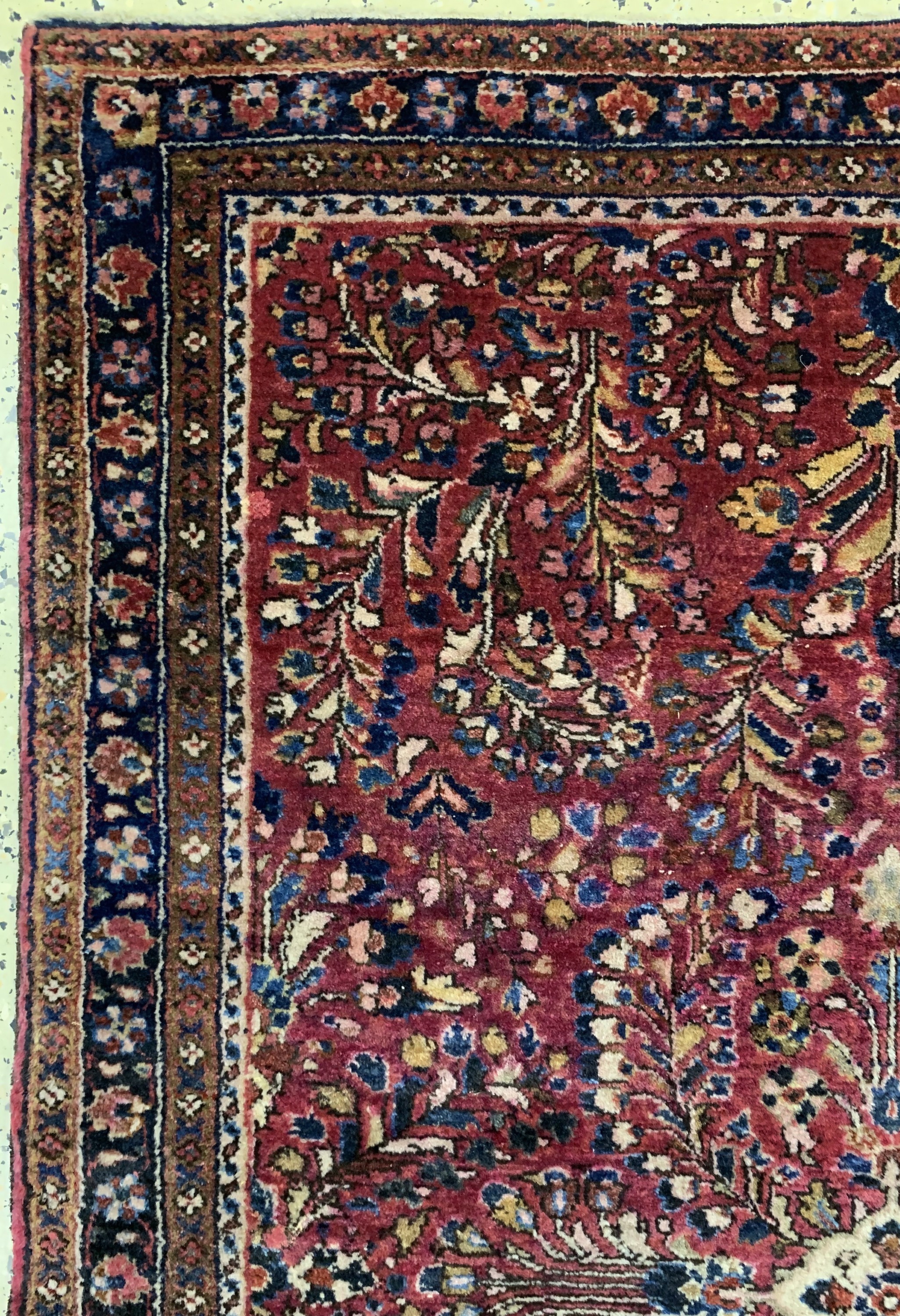 Detail c: Us Re-Import Sarogh, Persien, Anfang 20.Jhd, Wolle auf Baumwolle, ca. 145 x 100 cm,EHZ: 2