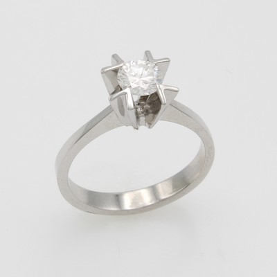 Image Ring mit Brillantsolitär, WG 585/000, Brill.ca. 0.46 ct Weiß/si, RW ca. 50 ...