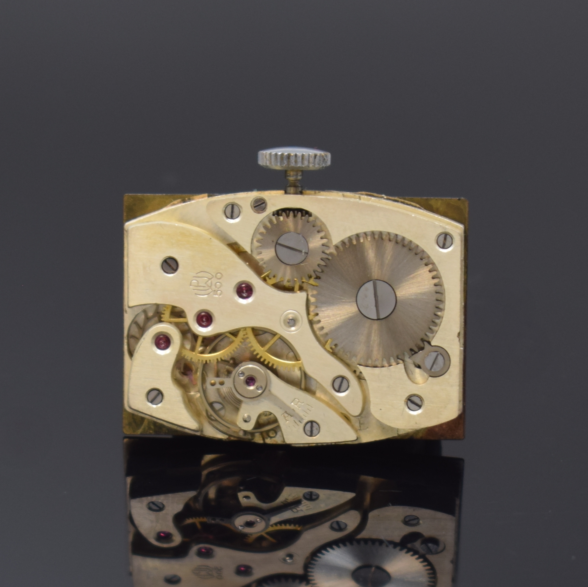 Detail c: ZENTRA Armbanduhr, Handaufzug, Deutschland 1930er Jahre, verchr. Geh., Edelstahlboden aufgedr., schwarzes Glanz-Zifferbl., feste Bandanst., kl. Sek. ...