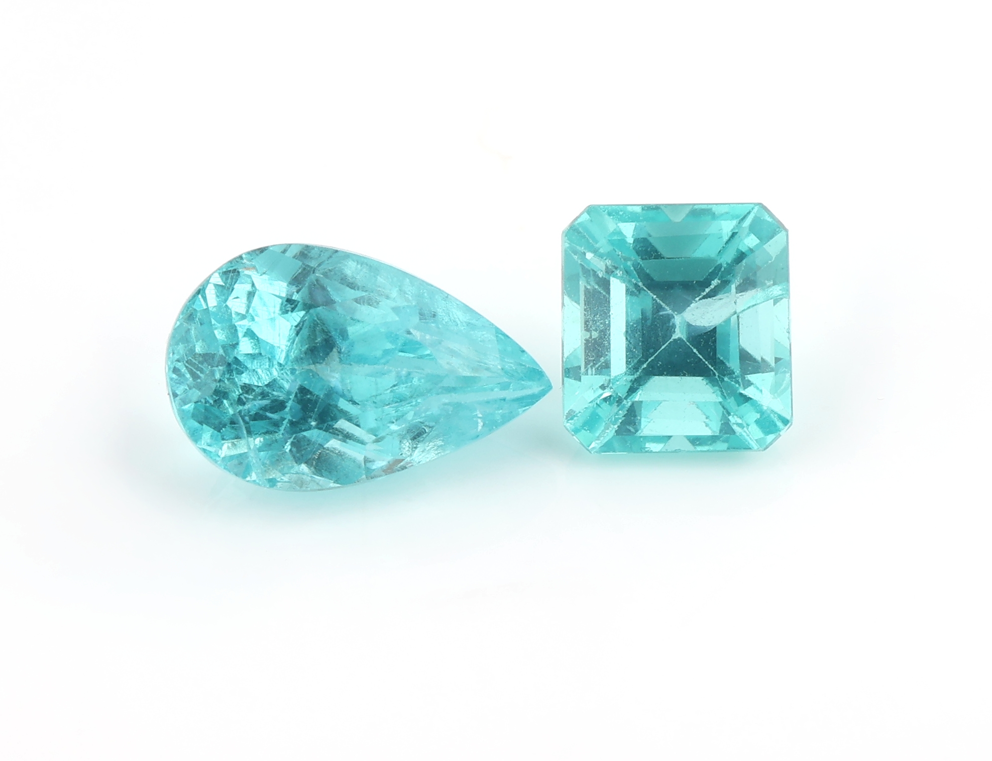Detail a: Lot 40 lose Apatite zus. ca. 28.4 ct, in versch. Formen, Größen und Farbnuancen