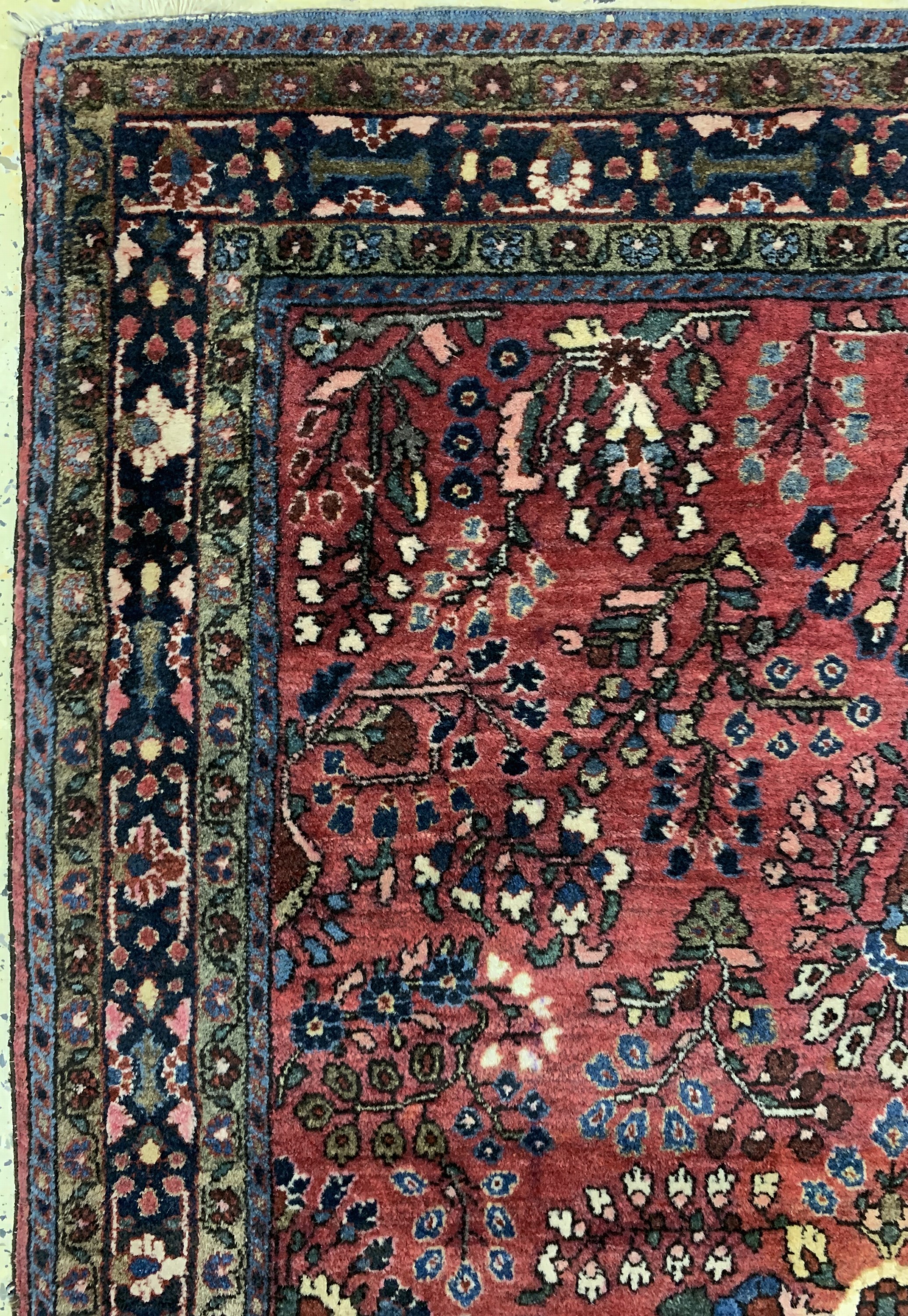 Detail c: Us Re-Import Sarogh antik, Persien, um 1900, Wolle auf Baumwolle, ca. 150 x 103 cm, EHZ: 2