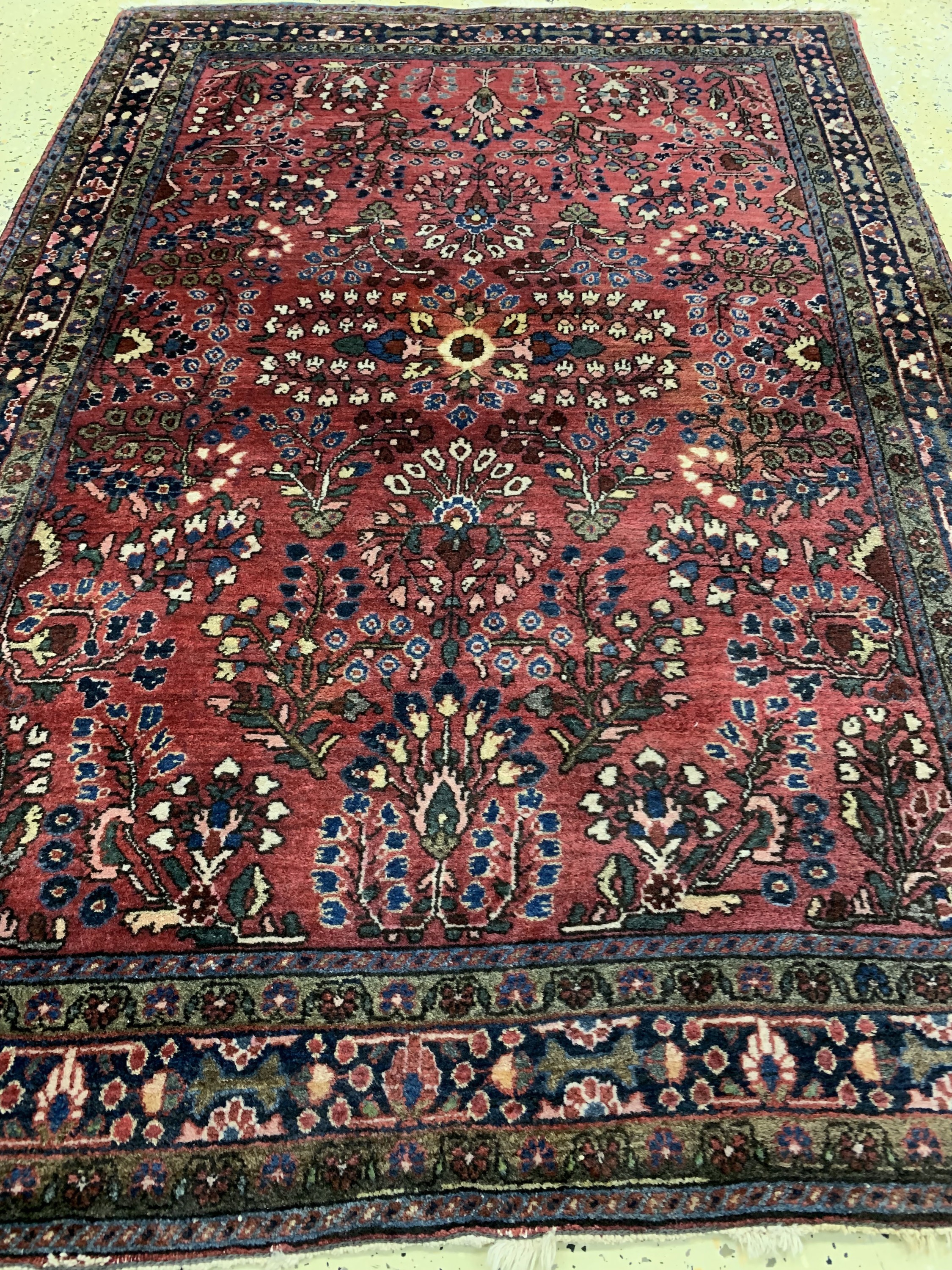Detail e: Us Re-Import Sarogh antik, Persien, um 1900, Wolle auf Baumwolle, ca. 150 x 103 cm, EHZ: 2