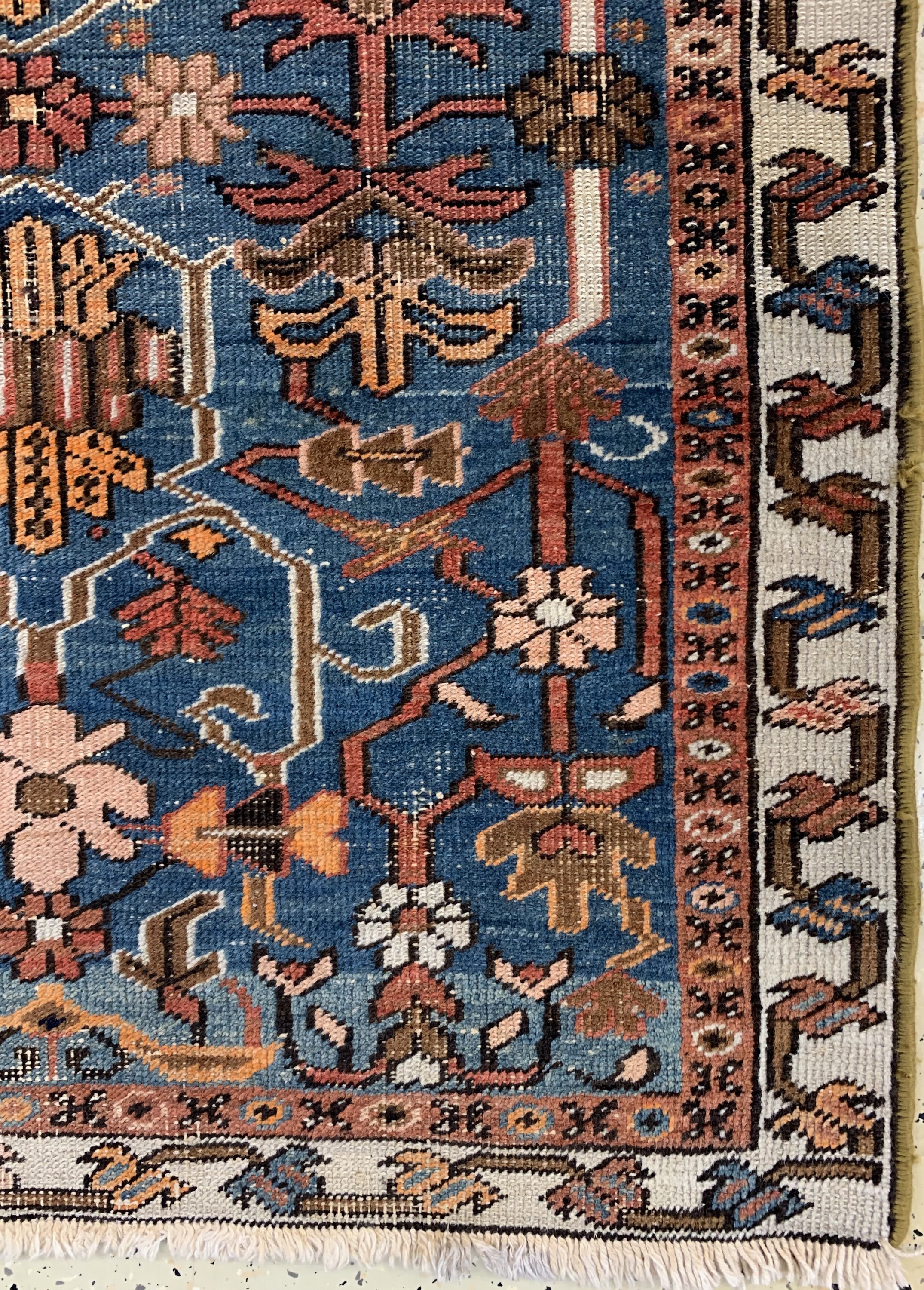Detail a: Antiker Heriz, Persien, 19.Jhd, Wolle auf Baumwolle, ca. 130 x 94 cm, minimal verkürzt, EHZ: 3