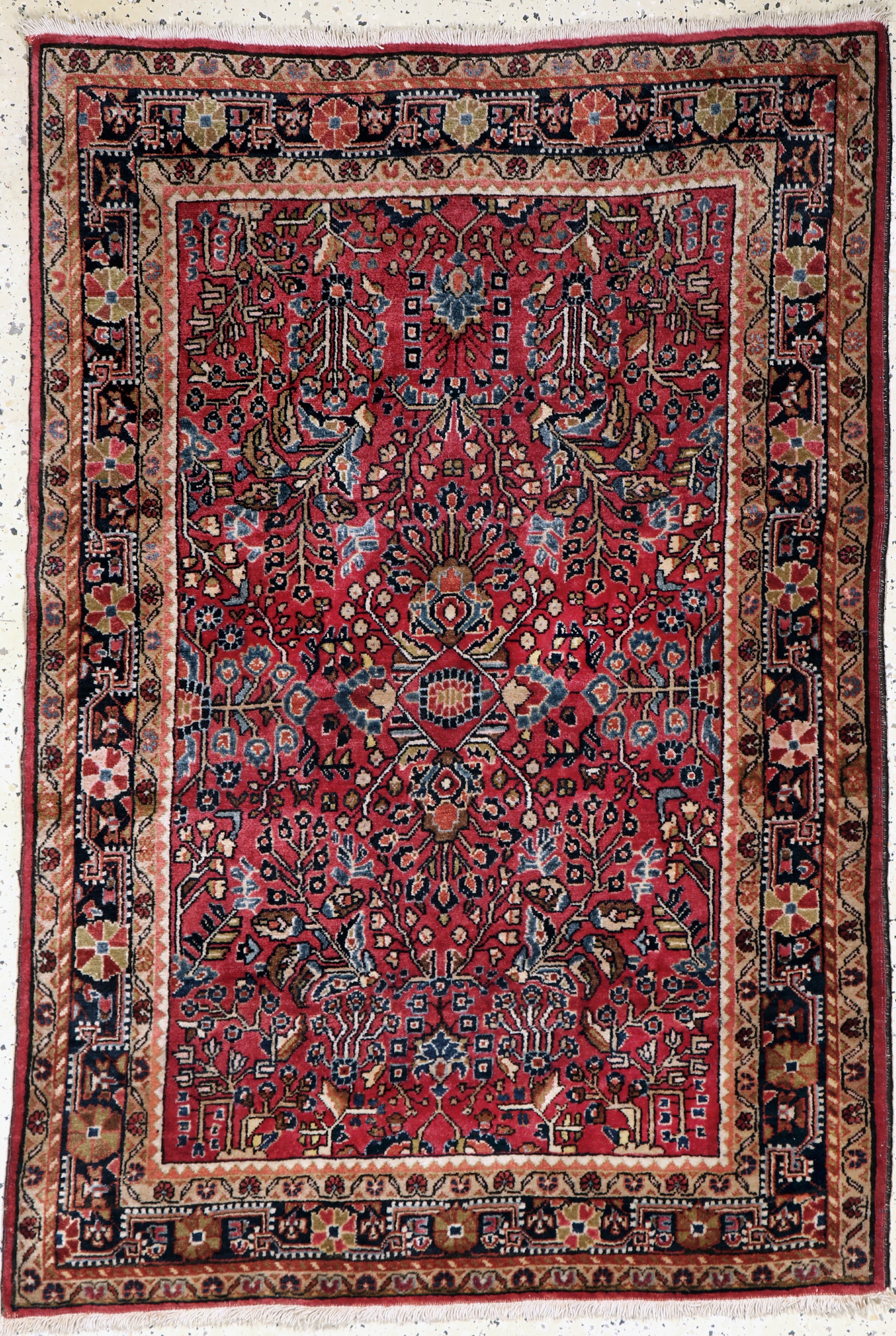 Sarogh alt, Persien, Anfang 20.Jhd, Wolle auf Baumwolle, ca. 150 x 105 cm, EHZ: 2