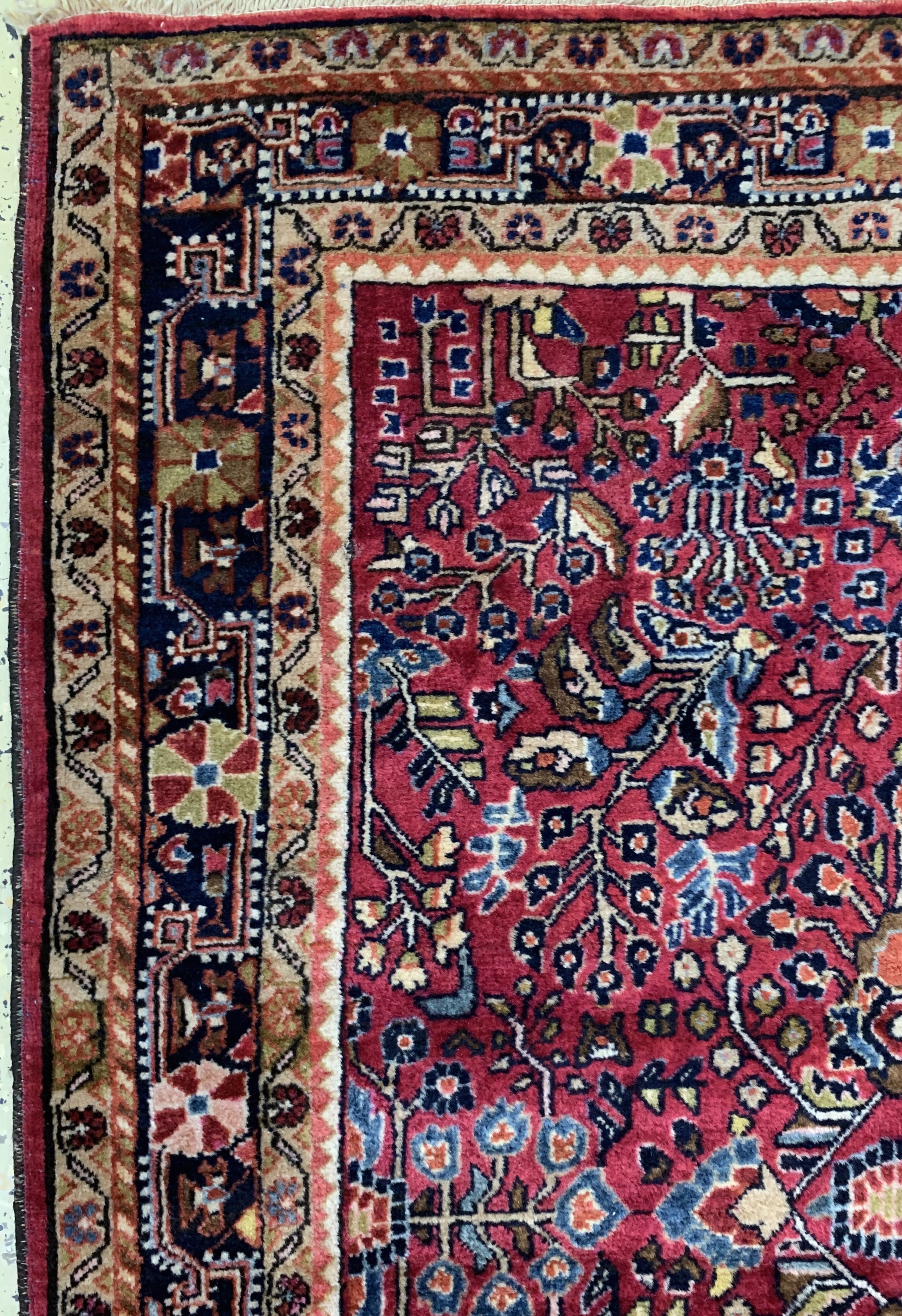 Detail c: Sarogh alt, Persien, Anfang 20.Jhd, Wolle auf Baumwolle, ca. 150 x 105 cm, EHZ: 2