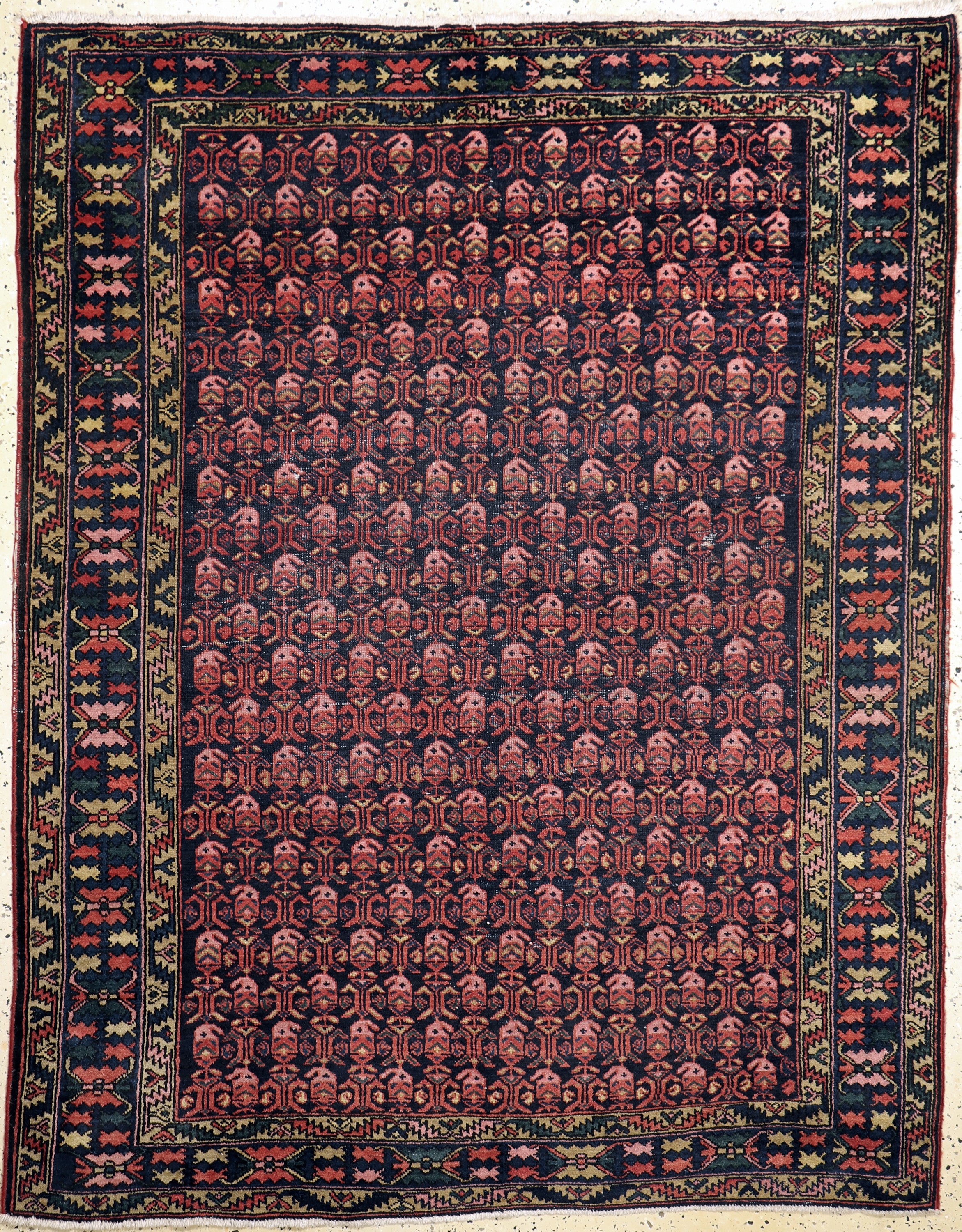 Bachtiar alt, Persien, Anfang 20.Jhd, Wolleauf Baumwolle, ca. 200 x 160 cm, EHZ: 3