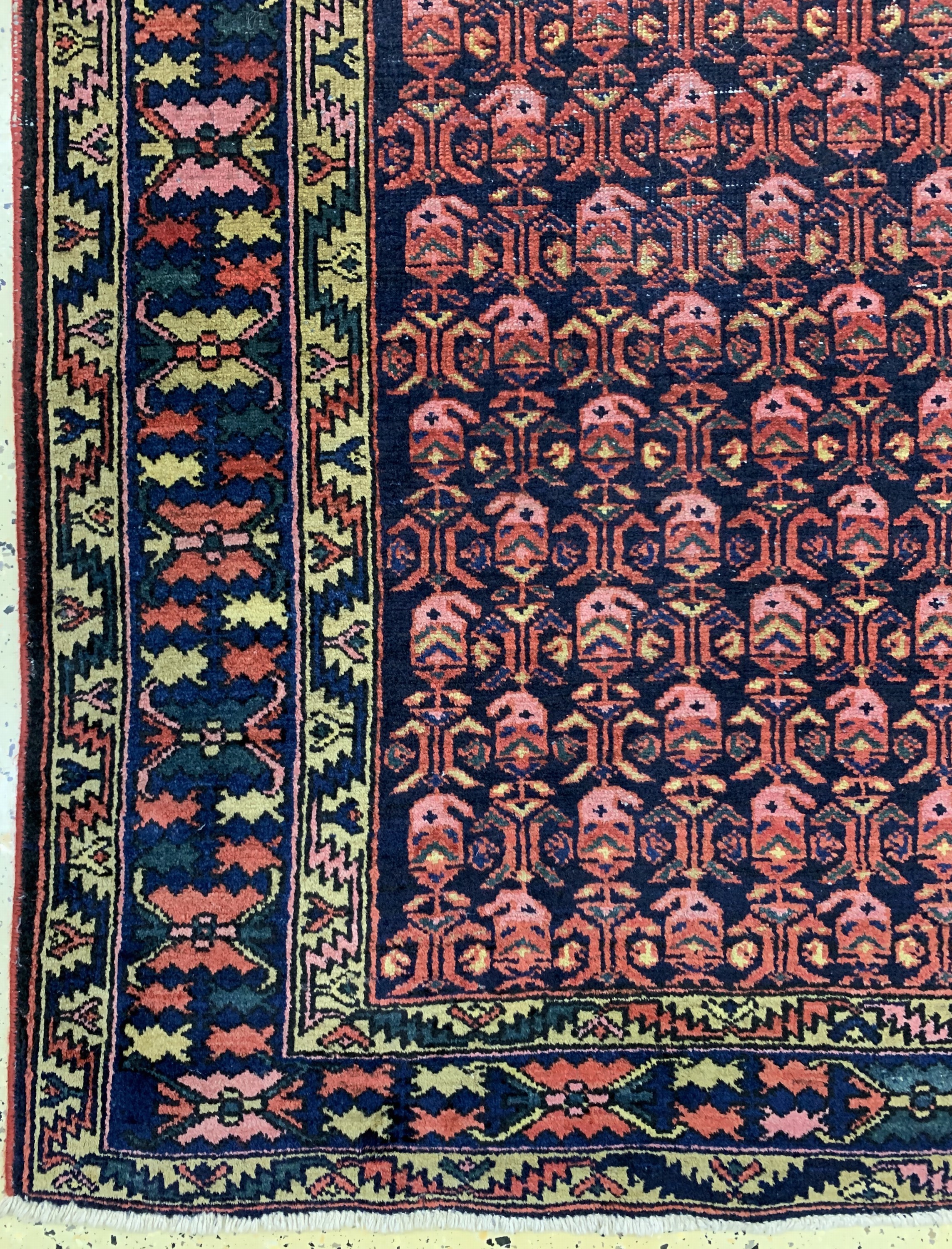 Detail b: Bachtiar alt, Persien, Anfang 20.Jhd, Wolleauf Baumwolle, ca. 200 x 160 cm, EHZ: 3