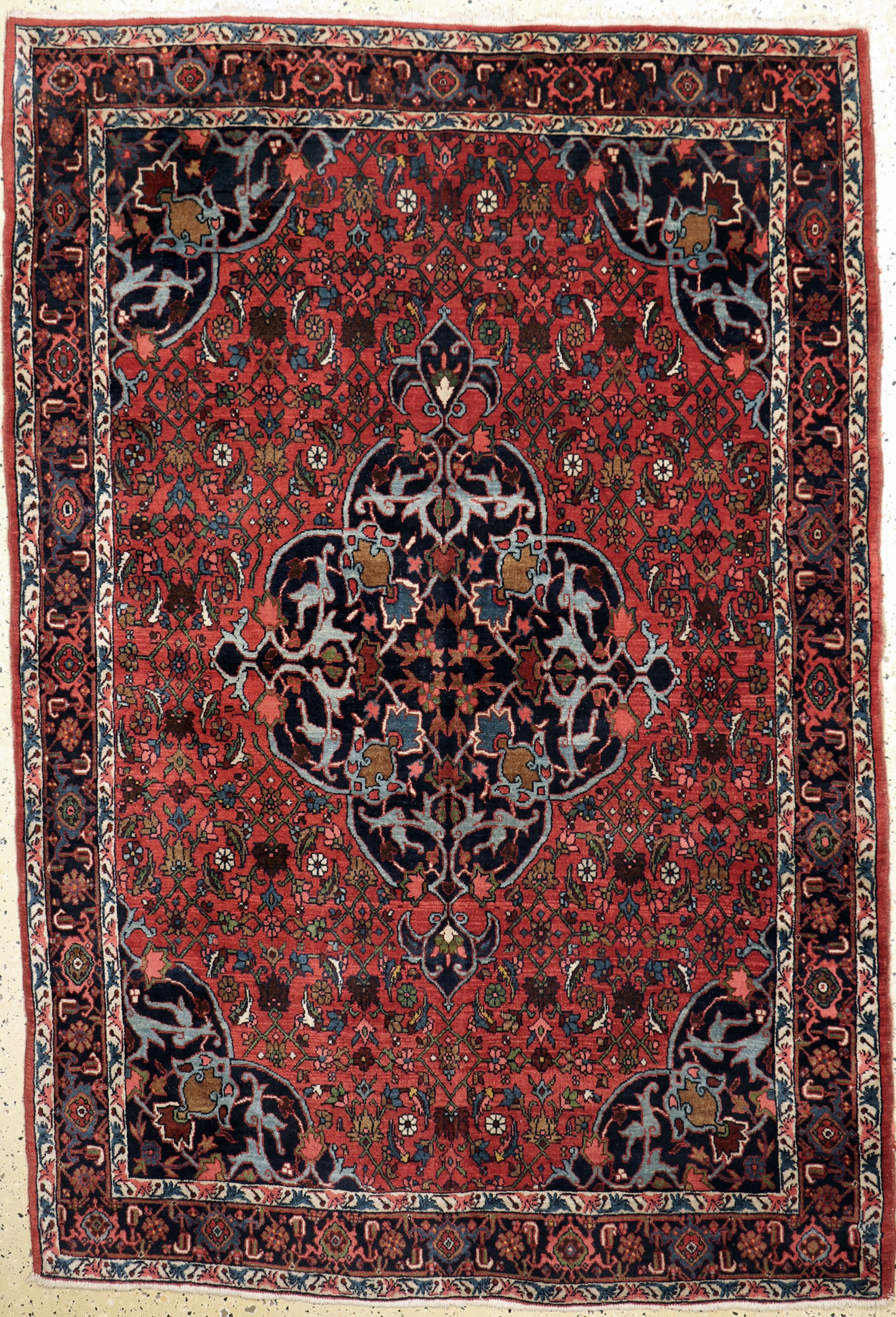 Bidjar alt, Persien, Anfang 20.Jhd, Wolle auf Baumwolle, ca. 210 x 145 cm, EHZ: 2