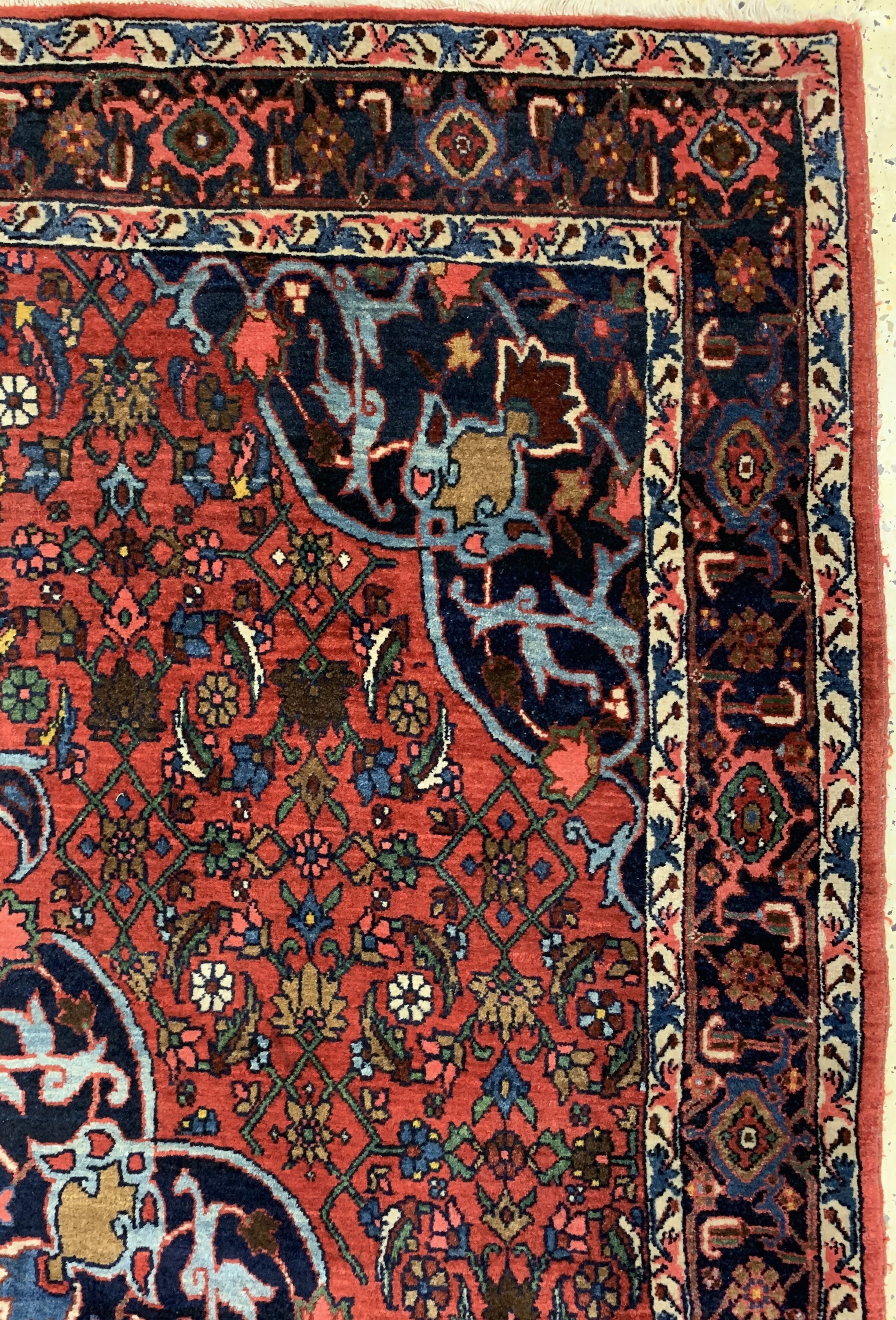 Detail e: Bidjar alt, Persien, Anfang 20.Jhd, Wolle auf Baumwolle, ca. 210 x 145 cm, EHZ: 2