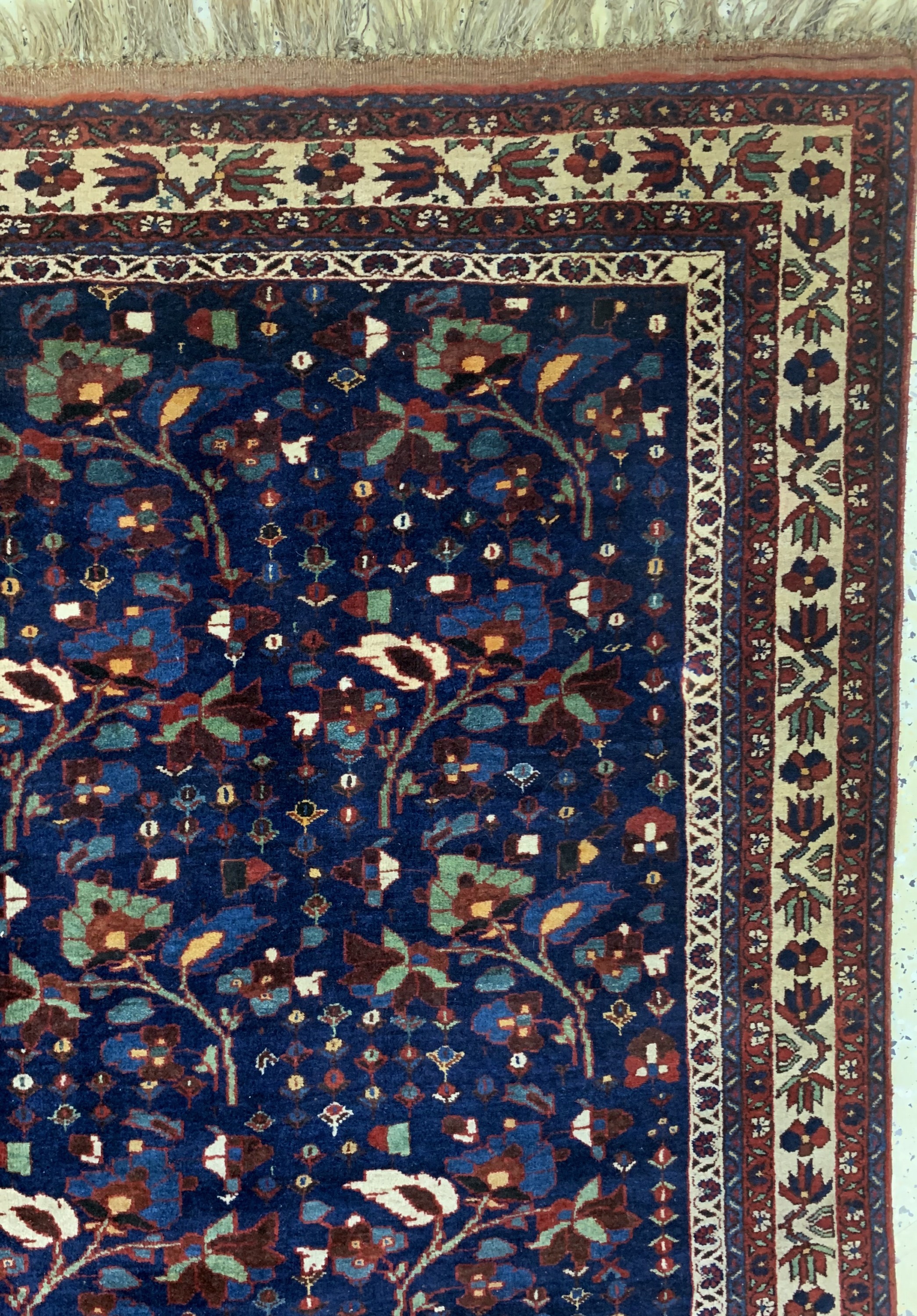 Detail d: Ghaschgai-Kaschkuli fein, Persien, Mitte 20.Jhd, Wolle auf Wolle, ca. 240 x 180 cm, EHZ: 2