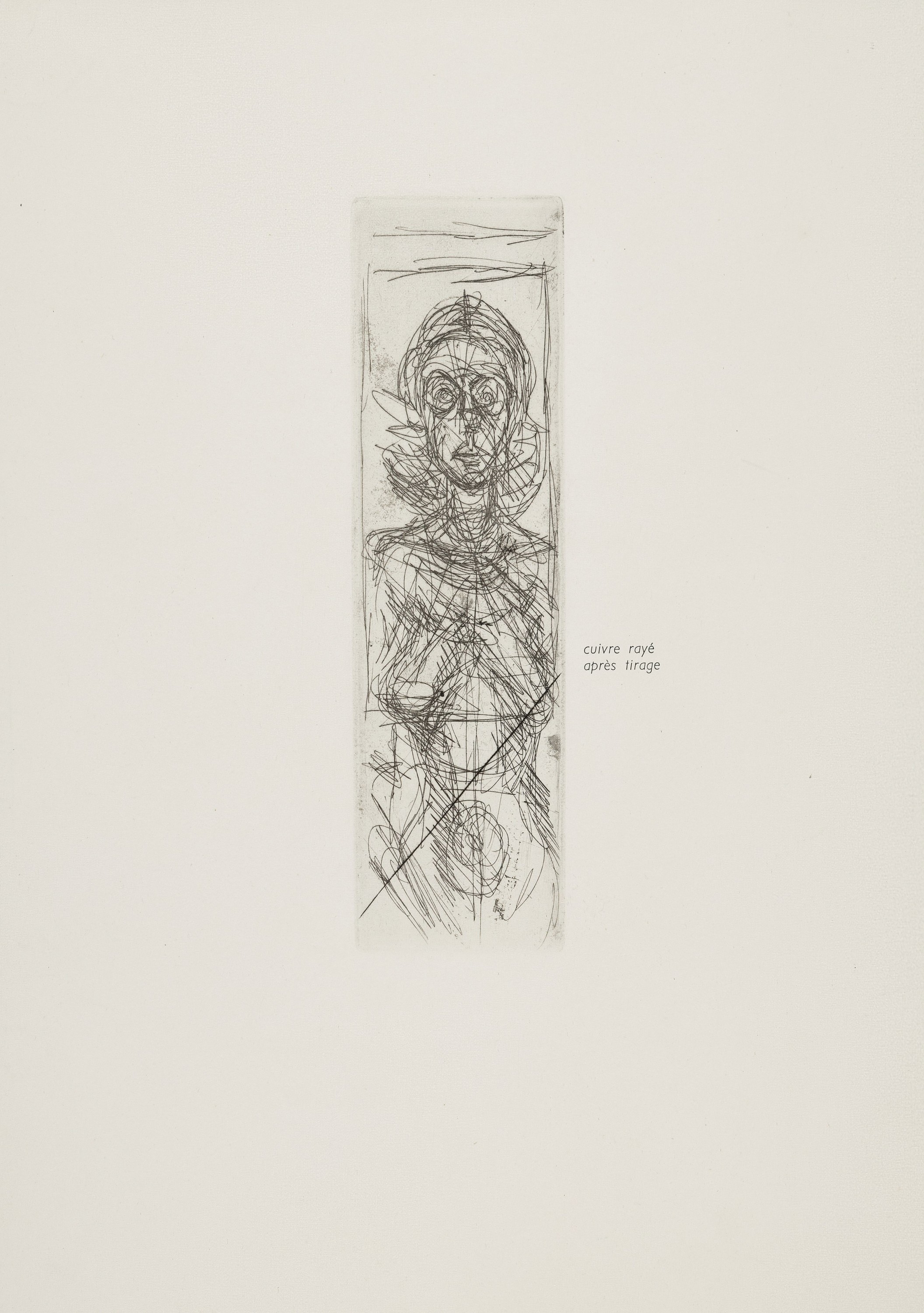 Alberto Giacometti, Borognovo 1901- 1966 Chur, , zwei Radierungen, Annette de Face und Nu de Profile, jeweils seitlich in der Platte bezeichnet, ...