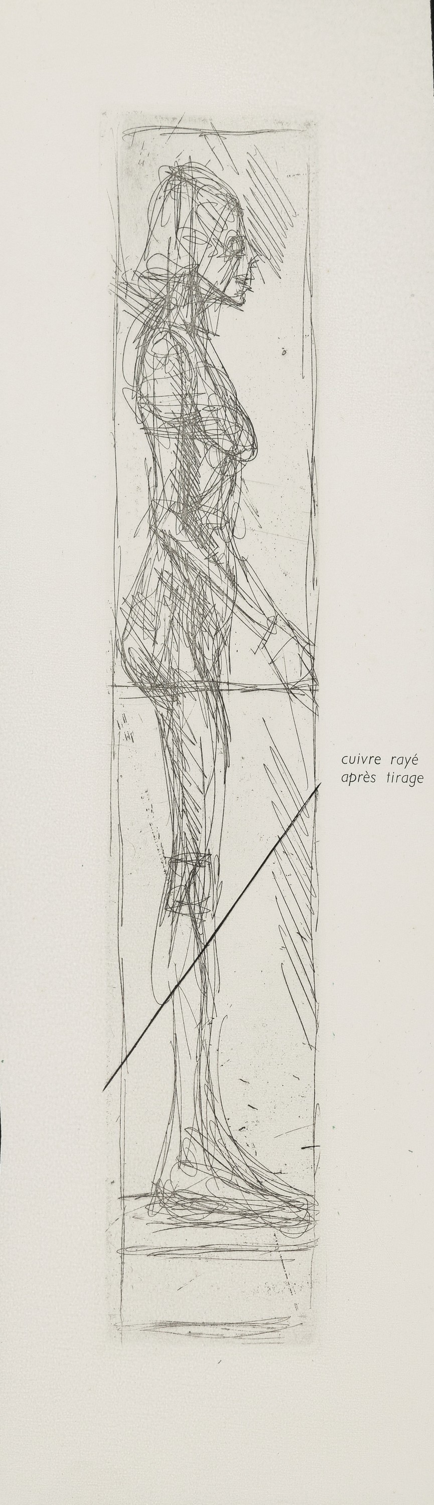 Detail a: Alberto Giacometti, Borognovo 1901- 1966 Chur, , zwei Radierungen, Annette de Face und Nu de Profile, jeweils seitlich in der Platte bezeichnet, ...