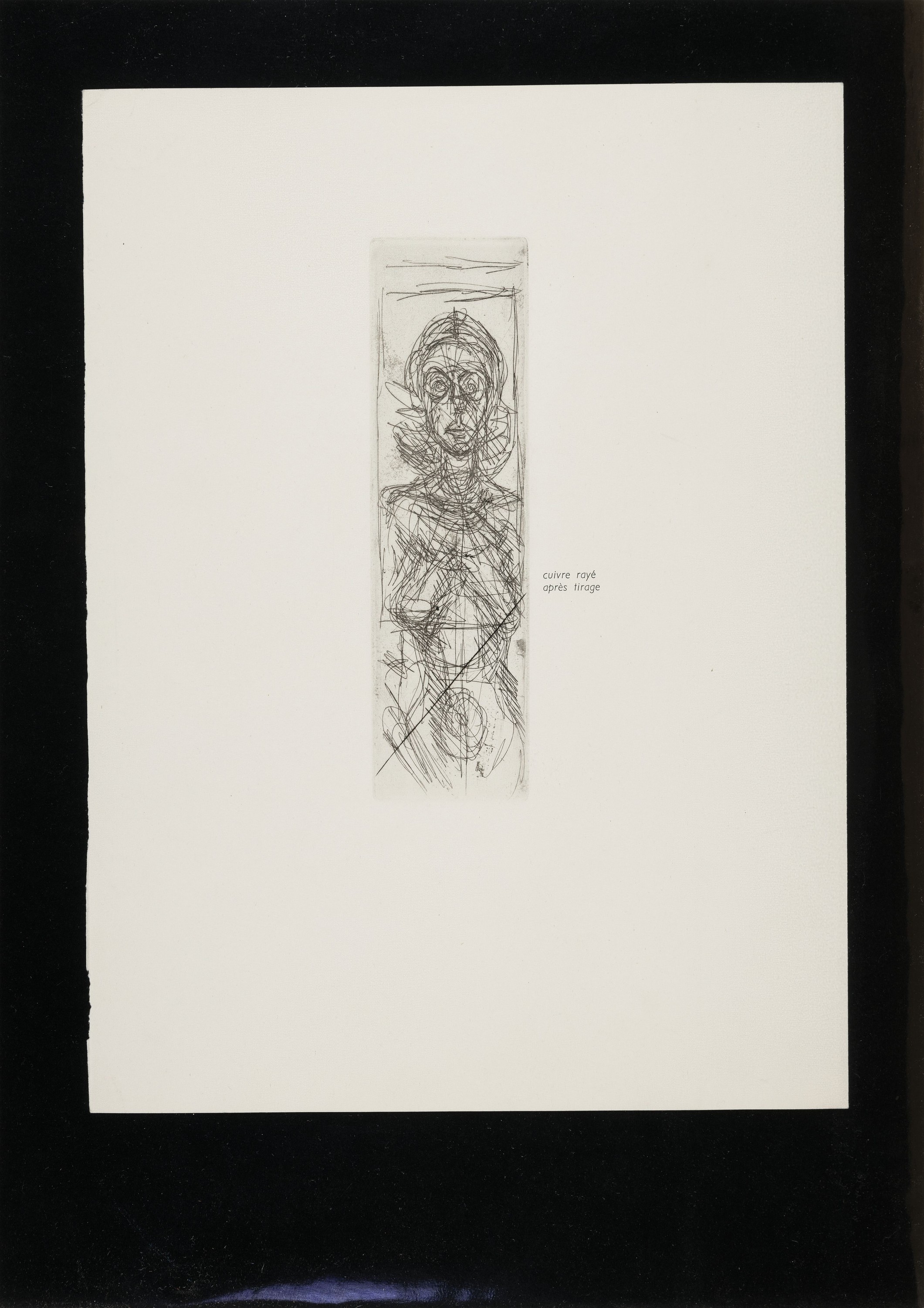 Detail k: Alberto Giacometti, Borognovo 1901- 1966 Chur, , zwei Radierungen, Annette de Face und Nu de Profile, jeweils seitlich in der Platte bezeichnet, ...