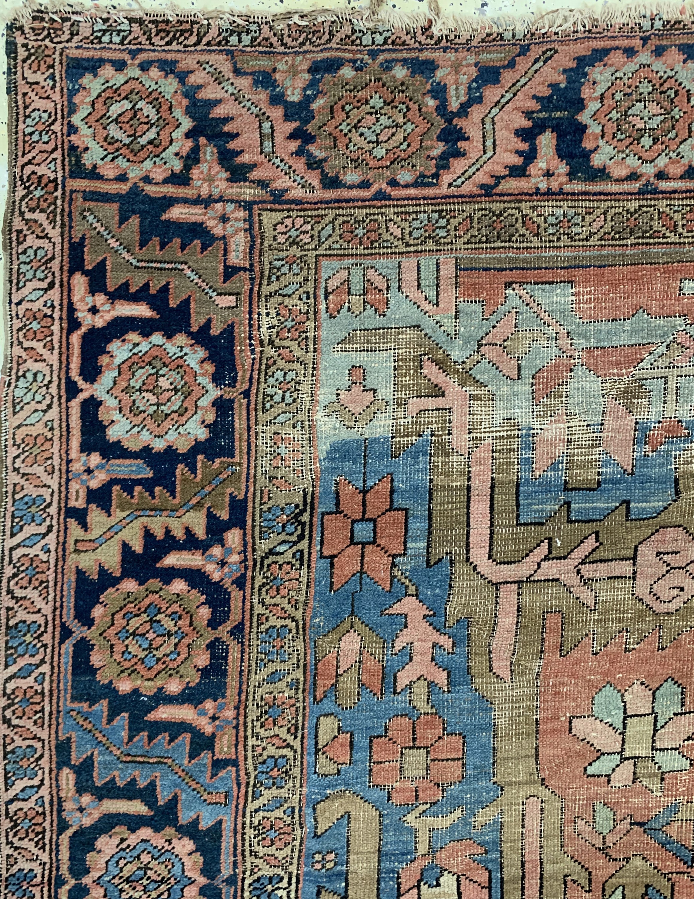 Detail d: Antiker Heriz, Persien, 19.Jhd, Wolle auf Baumwolle, ca. 360 x 255 cm, EHZ: 3-4