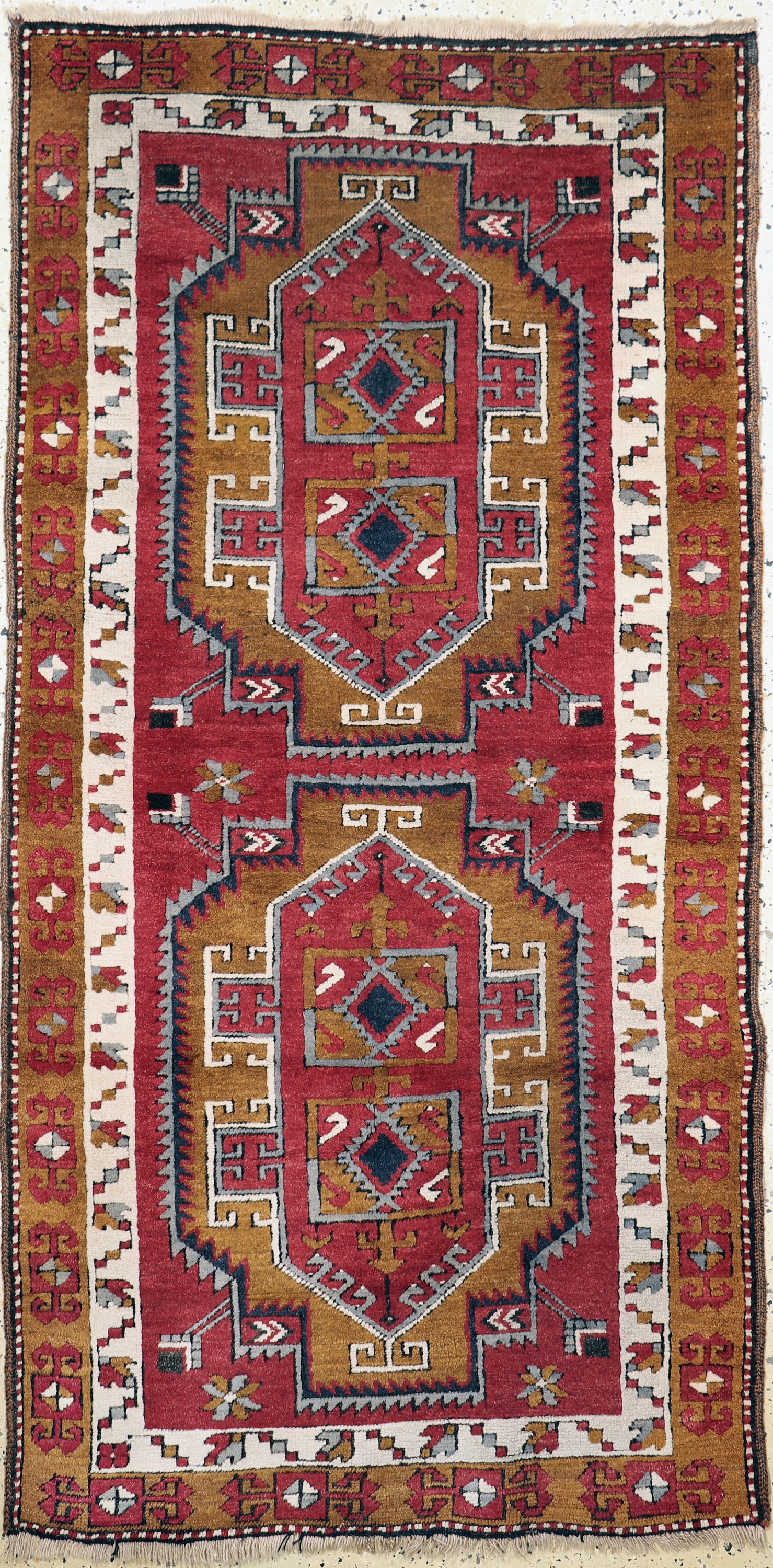 Kurt alt, Türkei, Mitte 20.Jhd, Wolle auf Wolle, ca. 205 x 105 cm, EHZ: 2