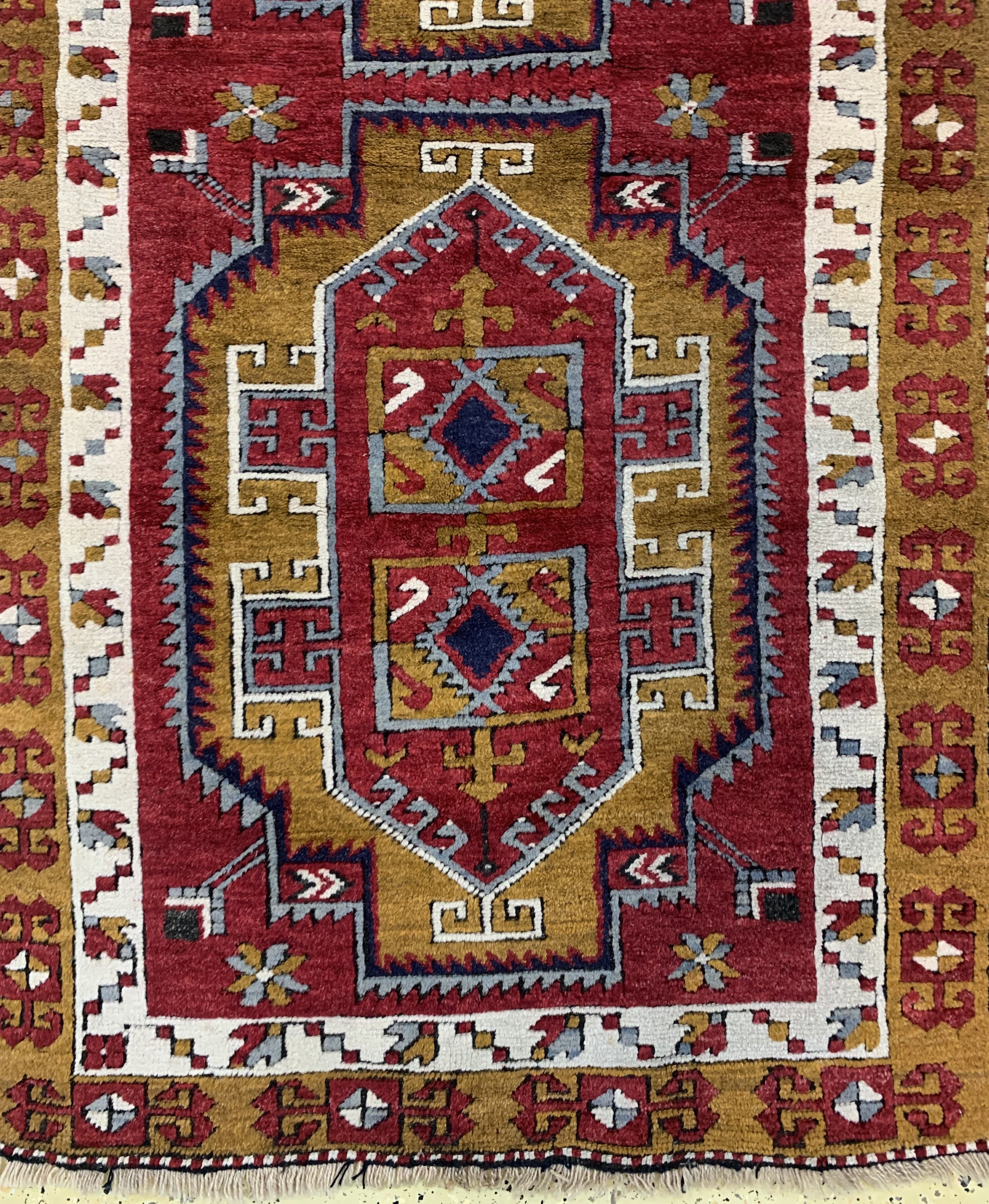 Detail b: Kurt alt, Türkei, Mitte 20.Jhd, Wolle auf Wolle, ca. 205 x 105 cm, EHZ: 2