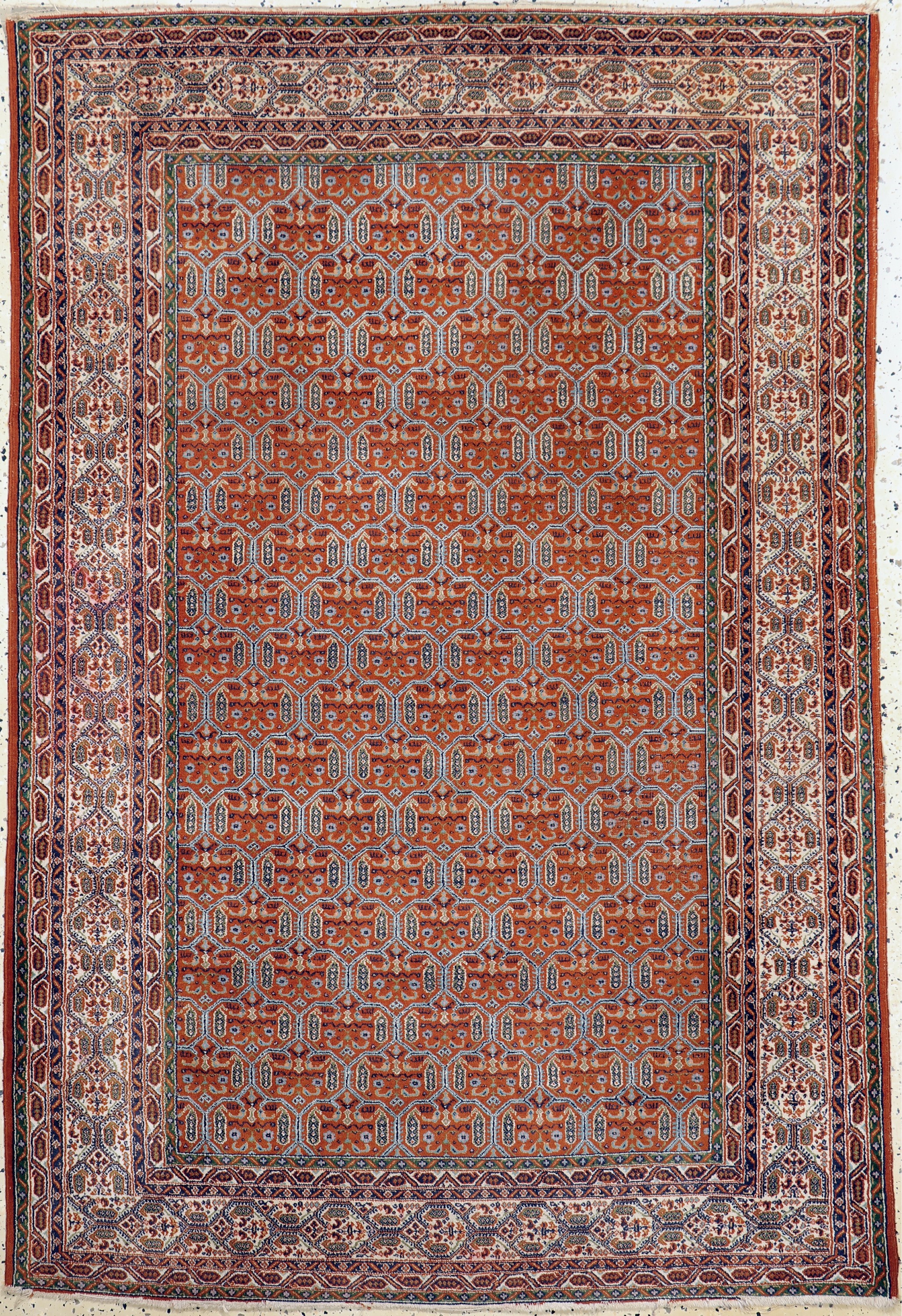 Ghom Kork fein, Persien, Anfang 20.Jhd, Korkwolle auf Baumwolle, ca. 180 x 120 cm, ca.500.000 Kn/qm, EHZ: 2