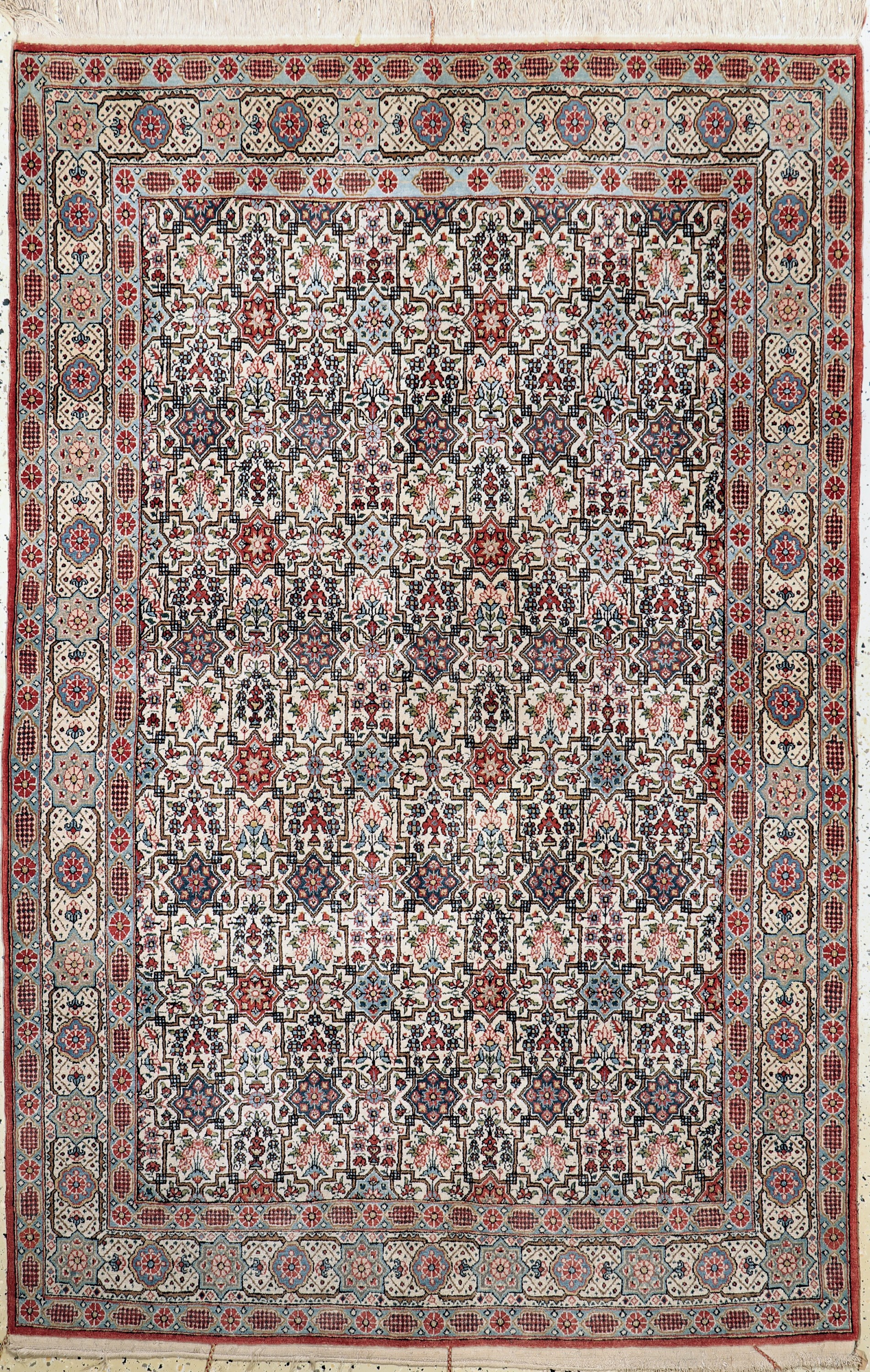Ghom Kork, Persien, Mitte 20.Jhd, Korkwolleauf Baumwolle, ca. 214 x 140 cm, EHZ: 2