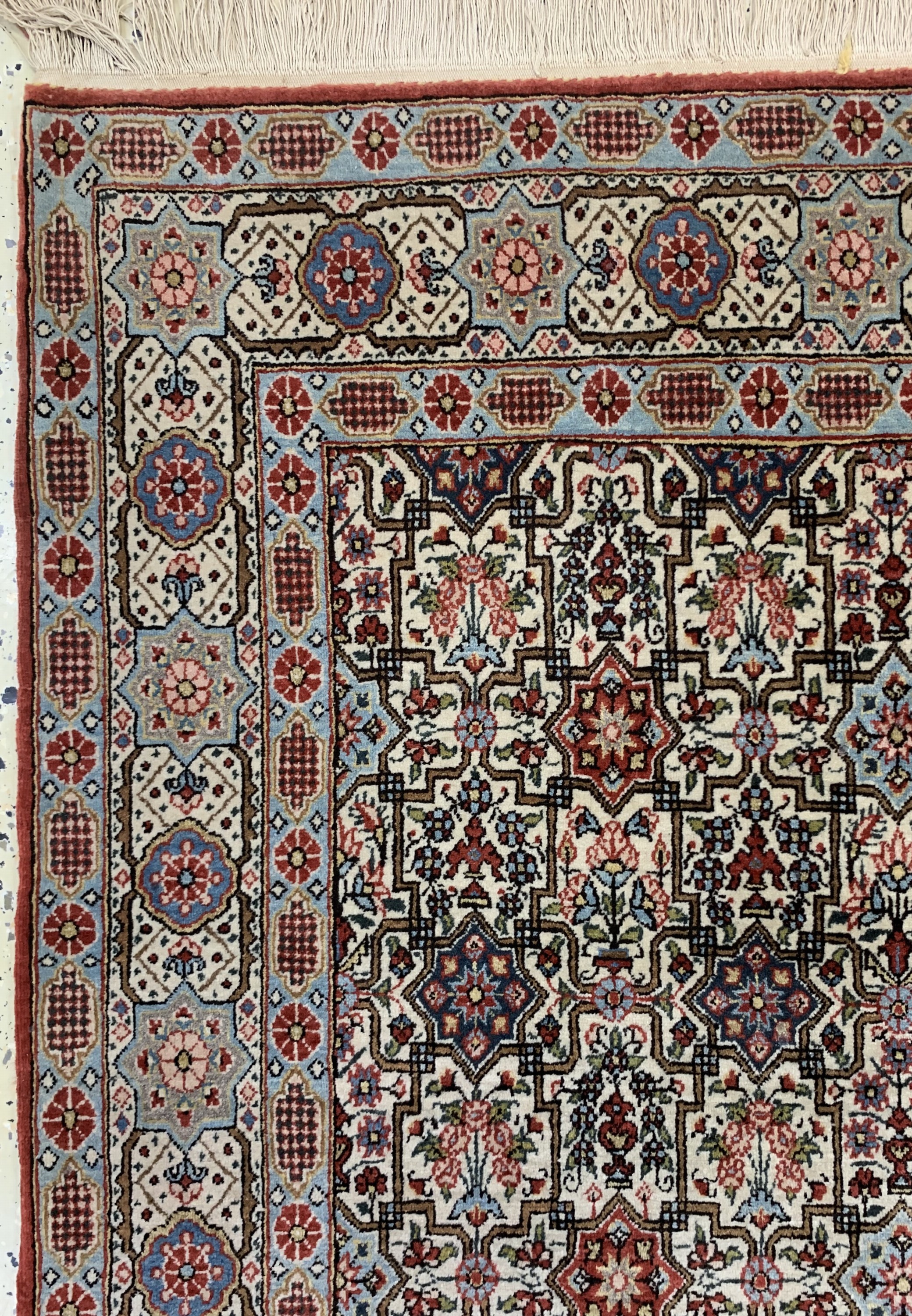 Detail c: Ghom Kork, Persien, Mitte 20.Jhd, Korkwolleauf Baumwolle, ca. 214 x 140 cm, EHZ: 2