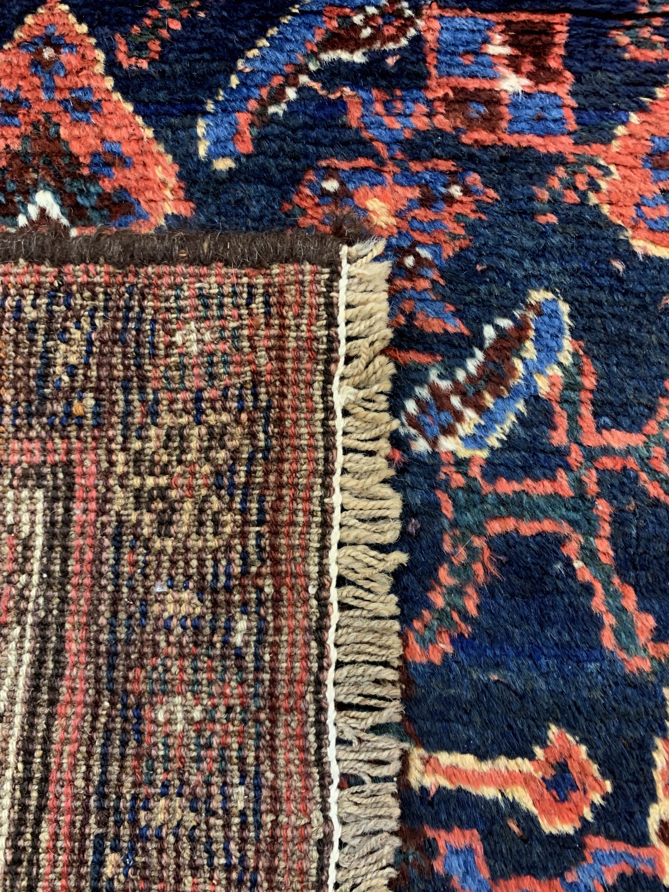 Detail f: Antiker Hamadan, Persien, 19.Jhd, Wolle aufBaumwolle, ca. 200 x 130 cm, EHZ: 2-3