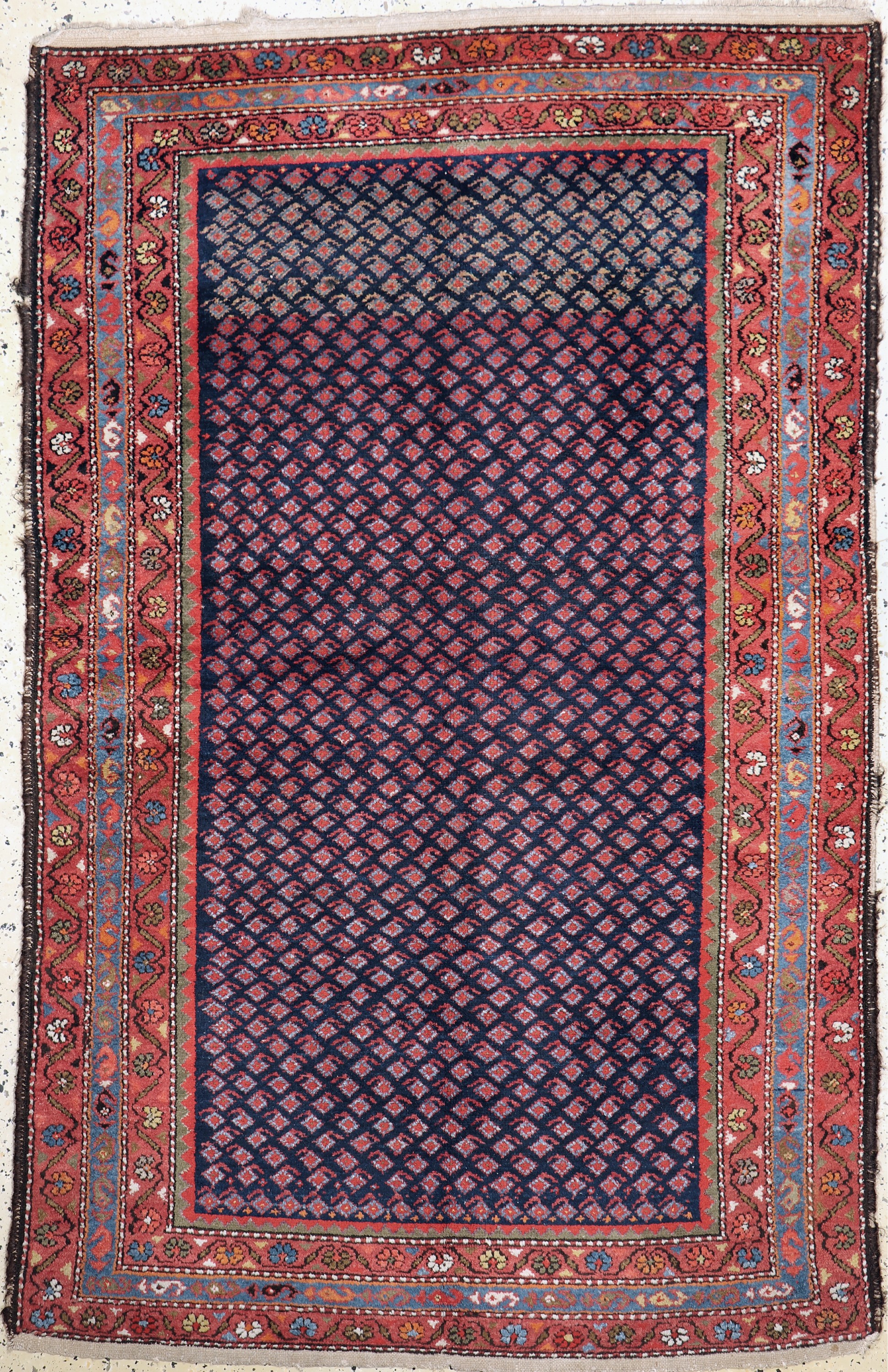 Antiker Hamadan, Persien, um 1900, Wolle auf Baumwolle, ca. 210 x 135 cm, EHZ: 2-3