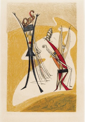 Image Max Ernst, 1891-1976, #"Rhythmes#", 1950, proof Epreuve d#'Essai, ed. from ...