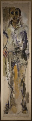26833770k - Rudi Baerwind, 1910-1982 Mannheim, Porträt des Auftraggebers, Ganzfigur in ...