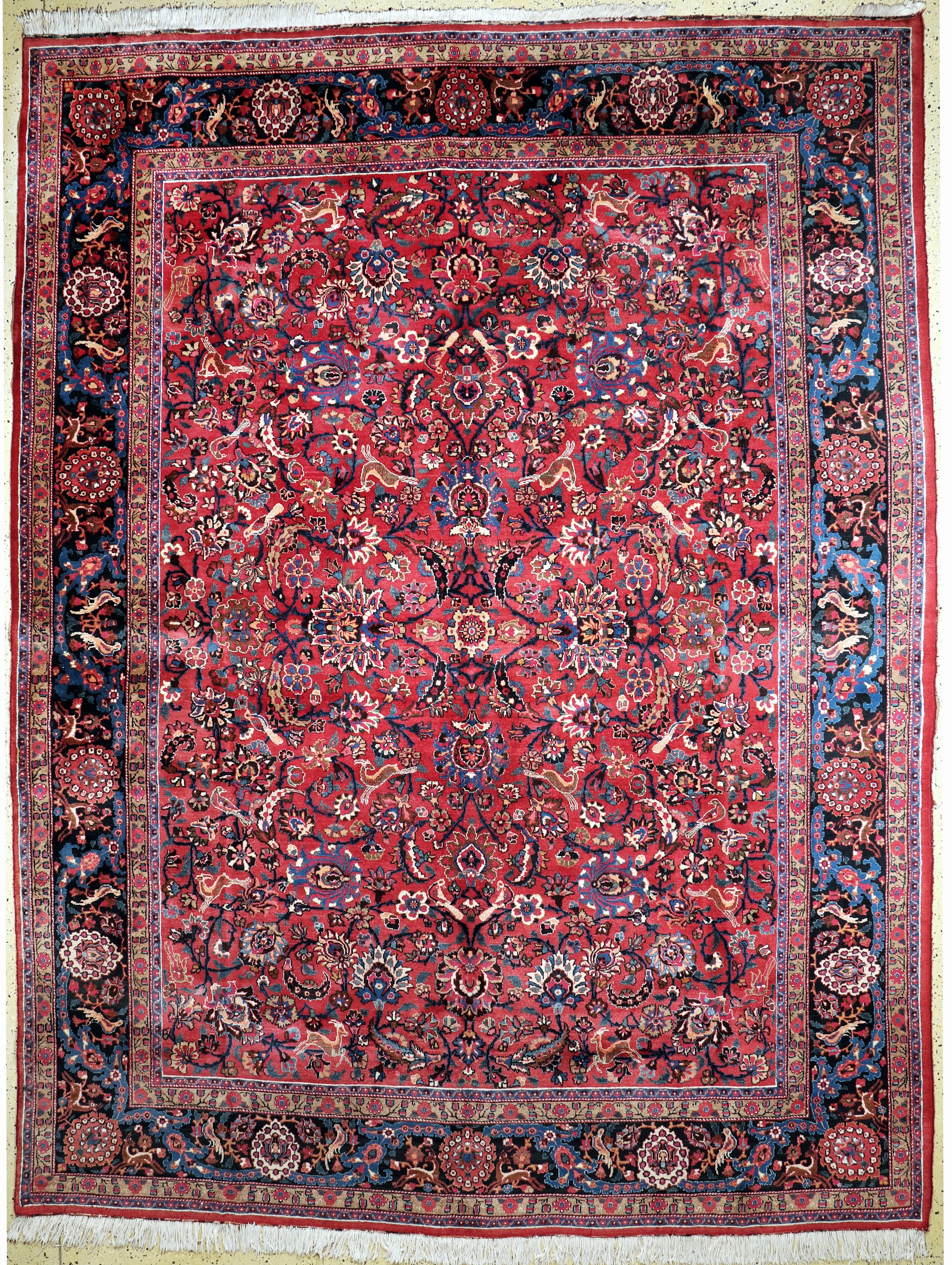 Mesched, Persien, Mitte 20.Jhd, Wolle auf Baumwolle, ca. 395 x 295 cm, EHZ: 2