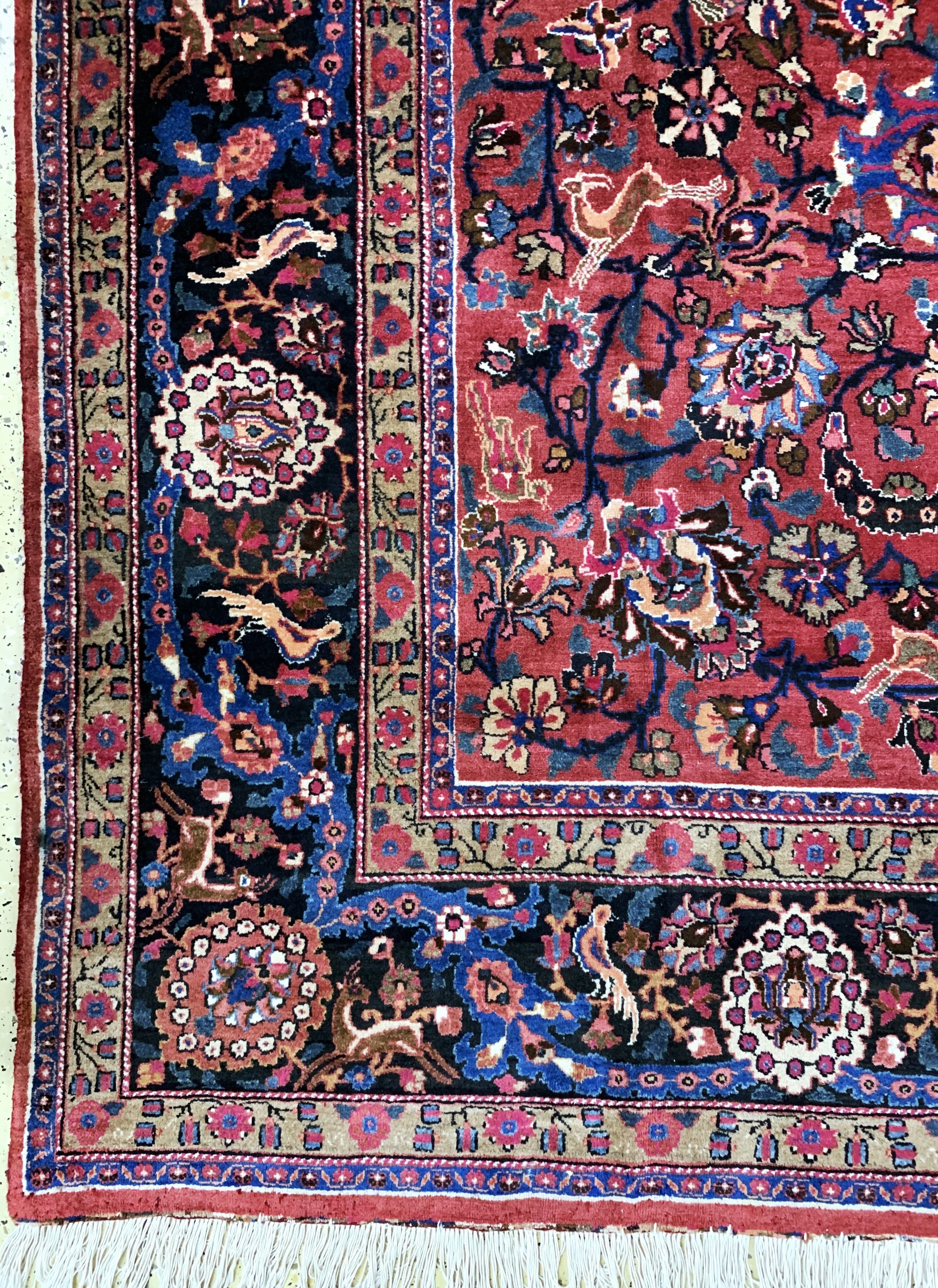 Detail b: Mesched, Persien, Mitte 20.Jhd, Wolle auf Baumwolle, ca. 395 x 295 cm, EHZ: 2