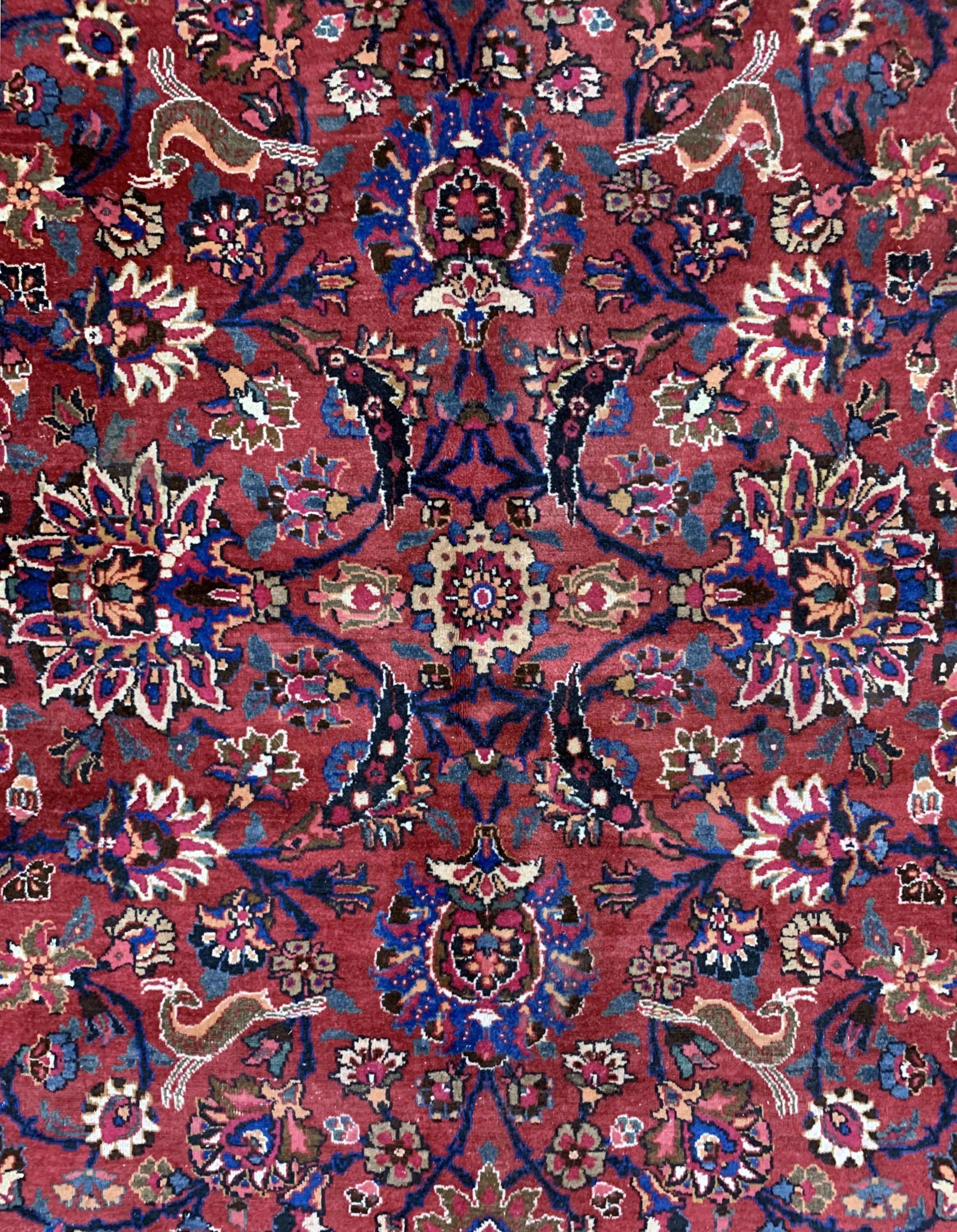 Detail c: Mesched, Persien, Mitte 20.Jhd, Wolle auf Baumwolle, ca. 395 x 295 cm, EHZ: 2