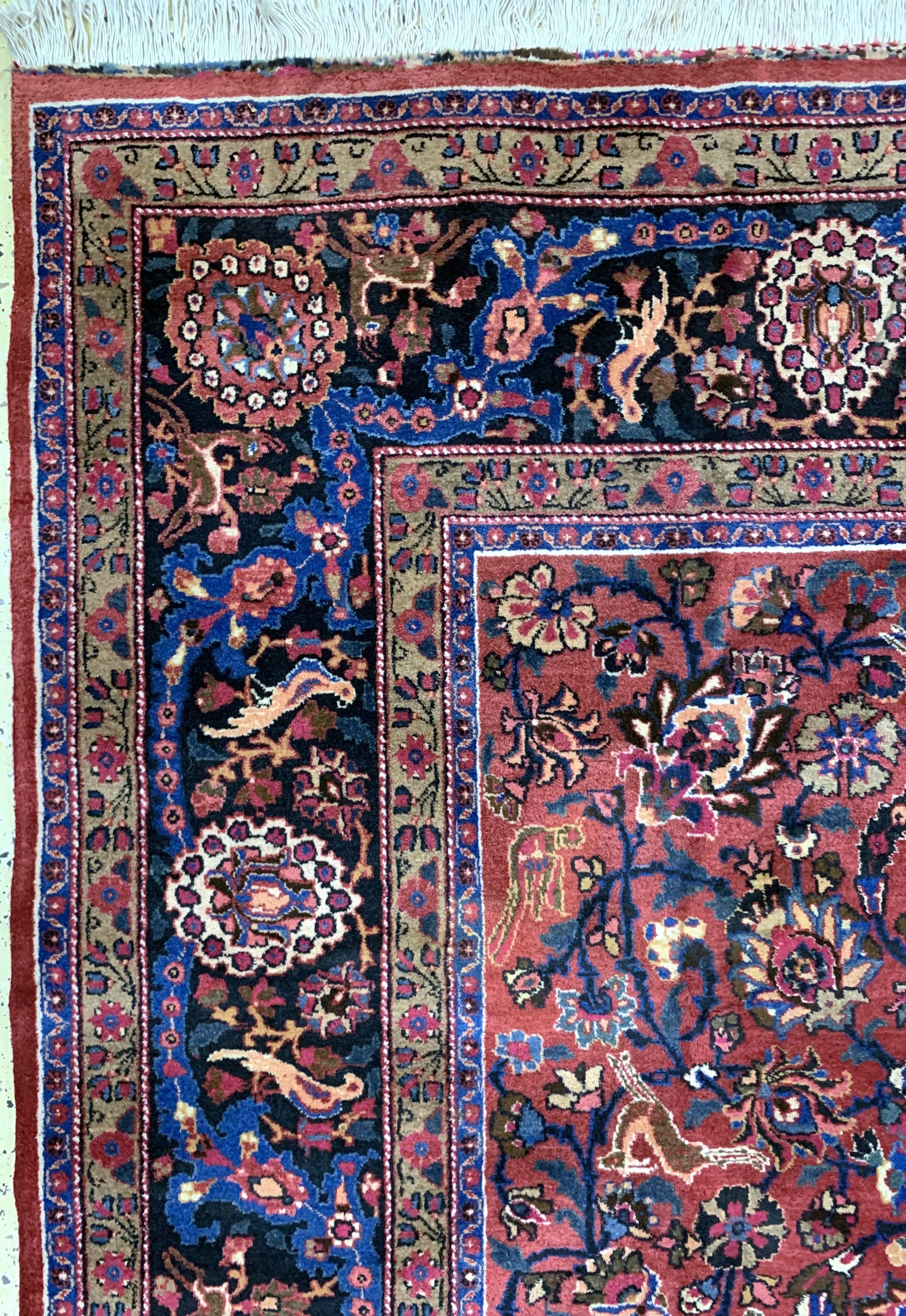 Detail d: Mesched, Persien, Mitte 20.Jhd, Wolle auf Baumwolle, ca. 395 x 295 cm, EHZ: 2